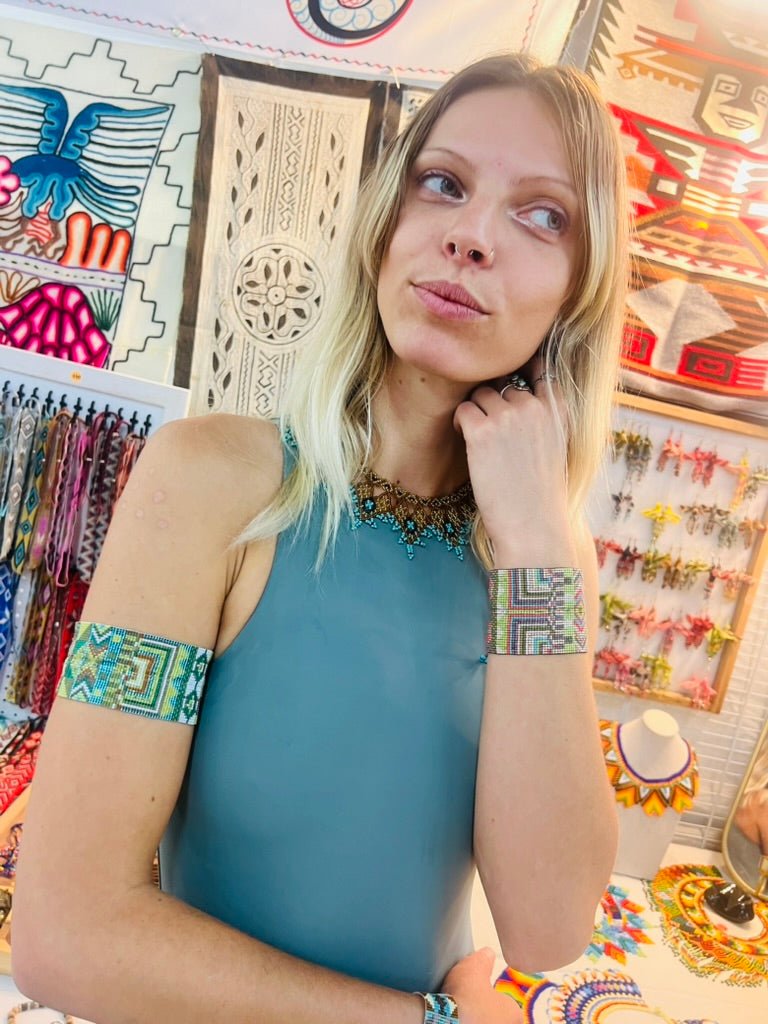 Nativo Cuff Wide Adjustable by Collective Journey Art