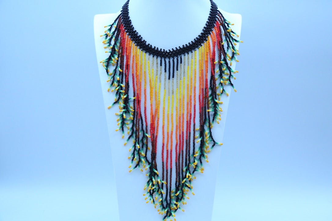 Rain Fringe Necklace by Collective Journey Art