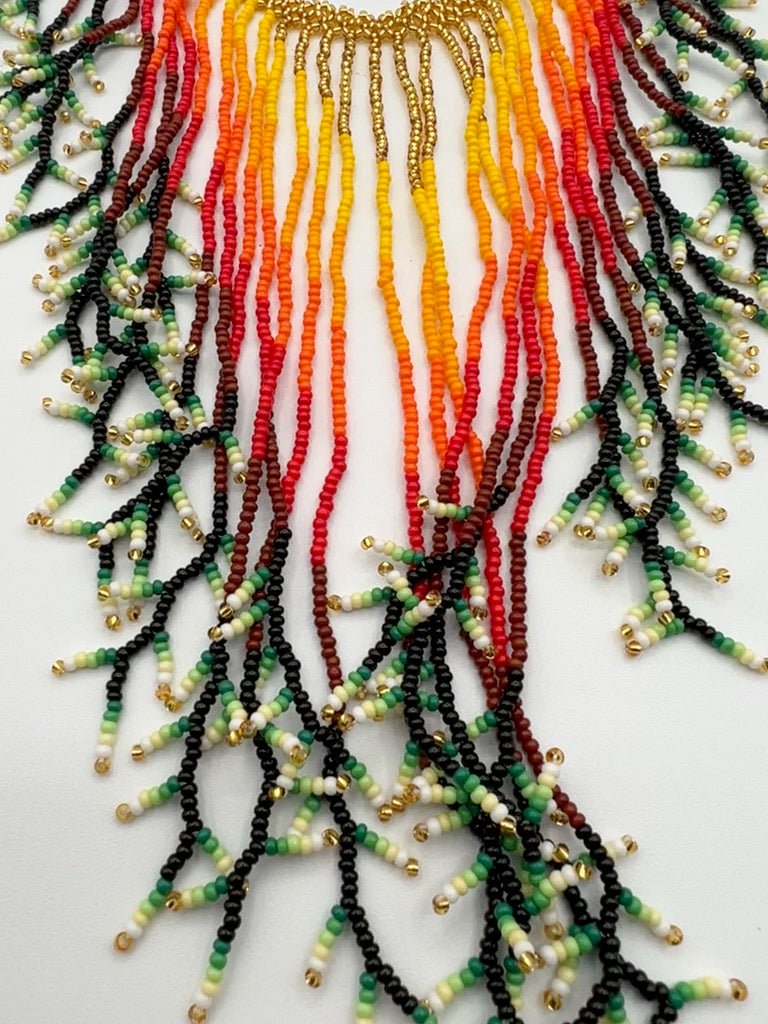 Rain Fringe Necklace by Collective Journey Art