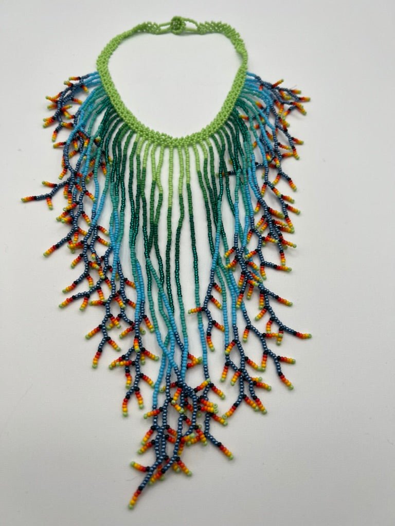 Rain Fringe Necklace by Collective Journey Art