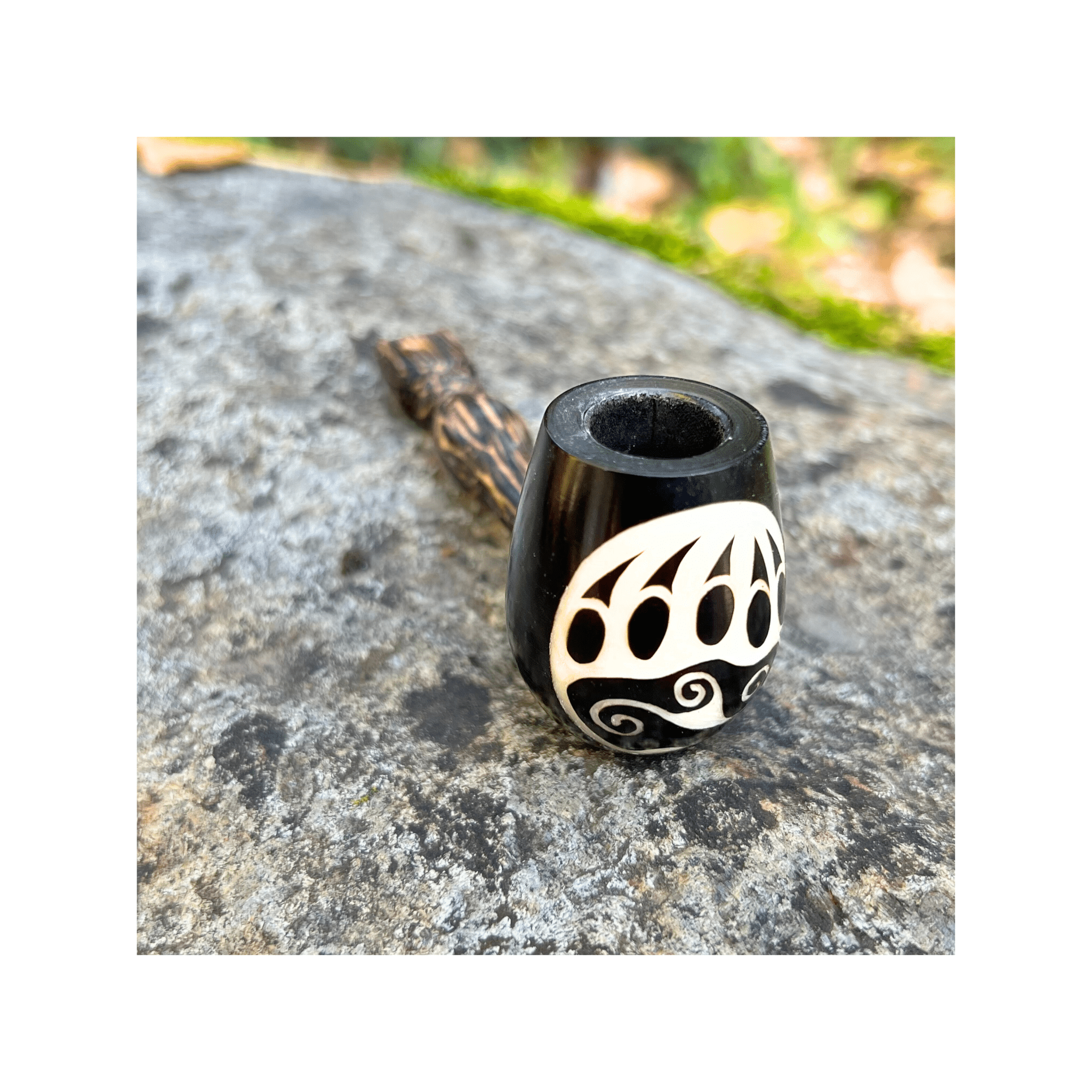 Mini Classic Handmade Pipe by Collective Journey Art