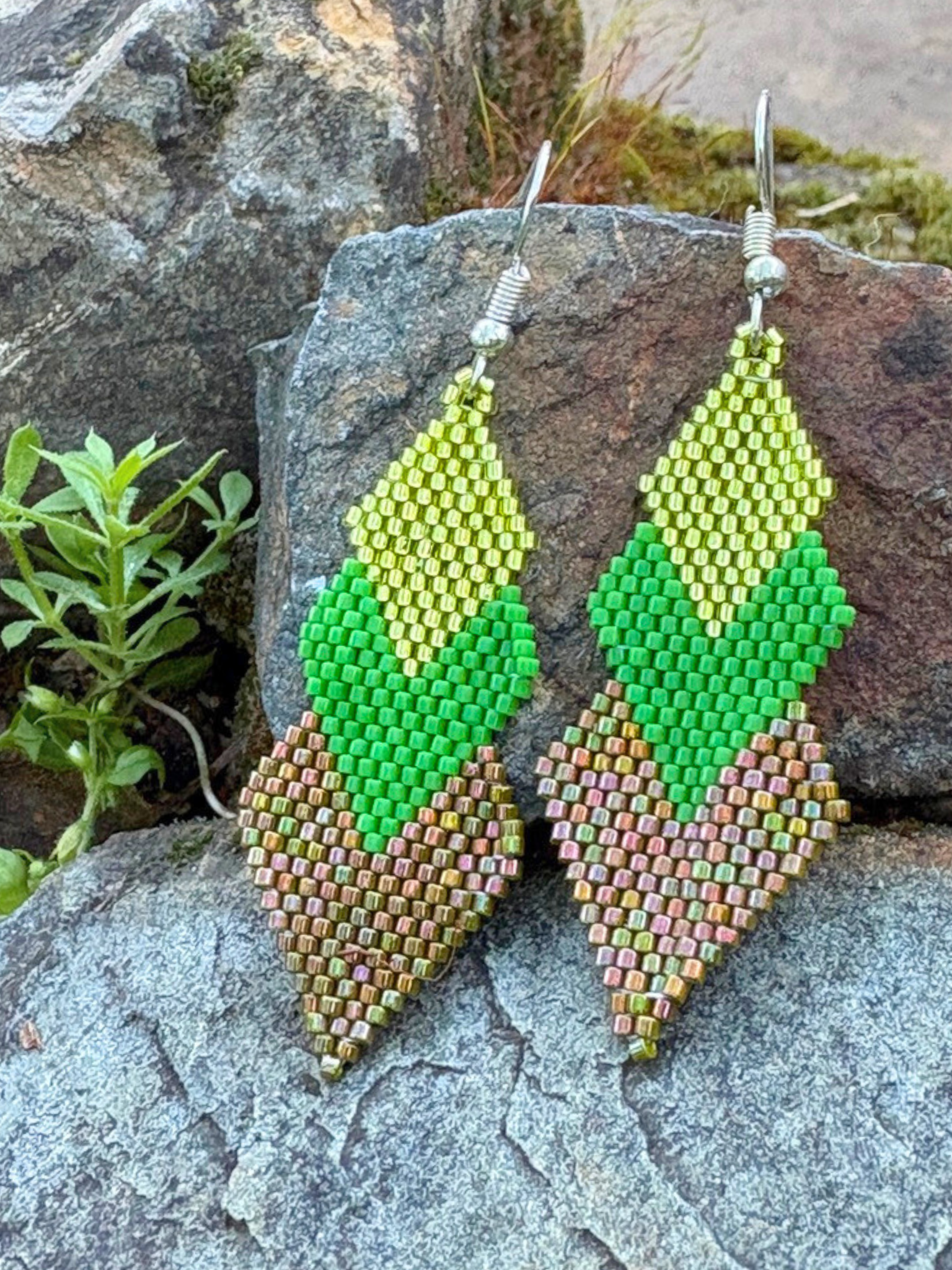 Mountain Earrings by Collective Journey Art