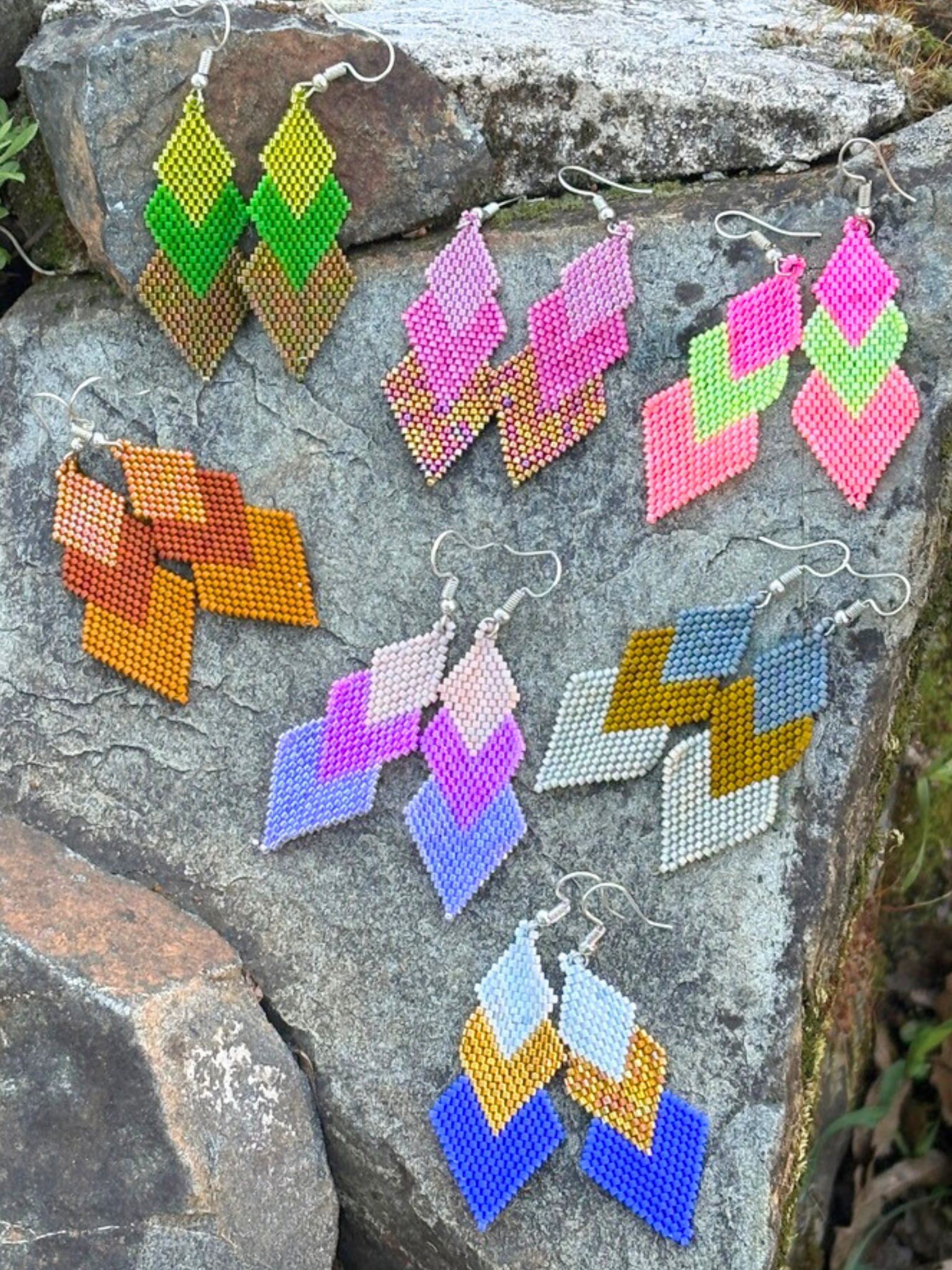 Mountain Earrings by Collective Journey Art