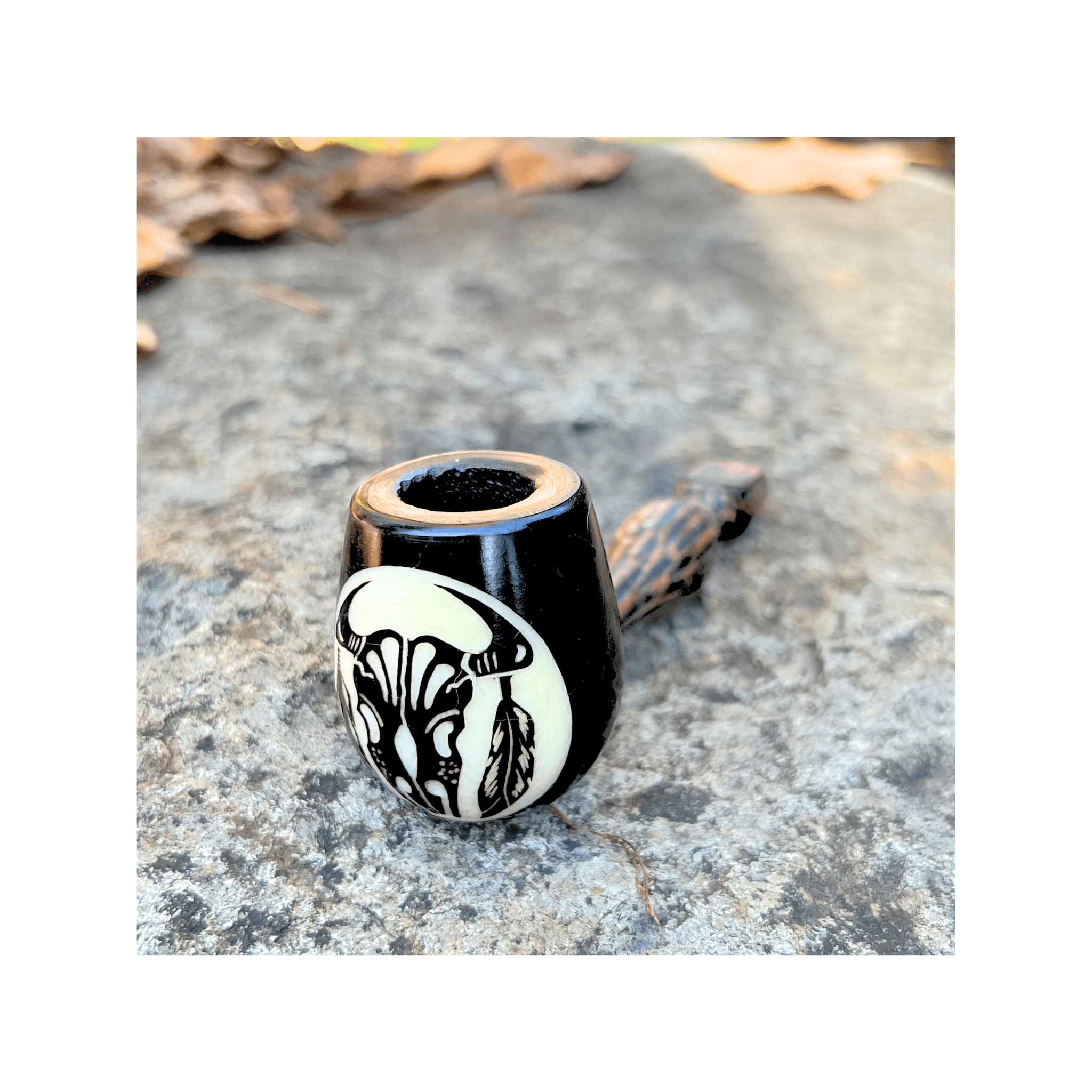 Mini Classic Handmade Pipe by Collective Journey Art