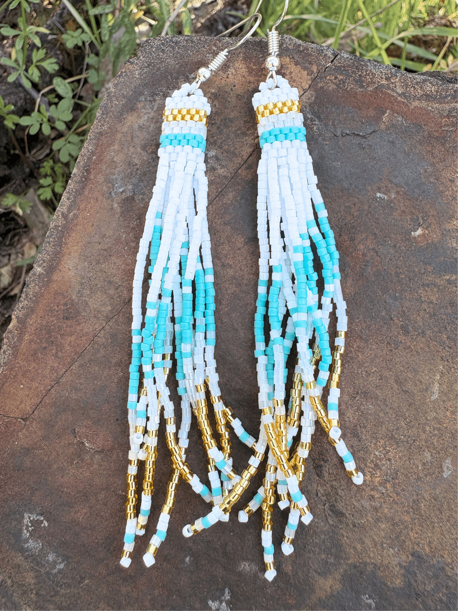 Peyote Earrings by Collective Journey Art