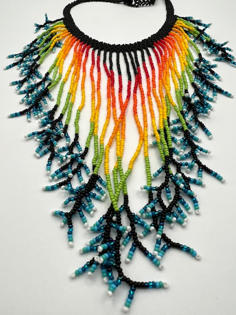 Rain Fringe Necklace by Collective Journey Art