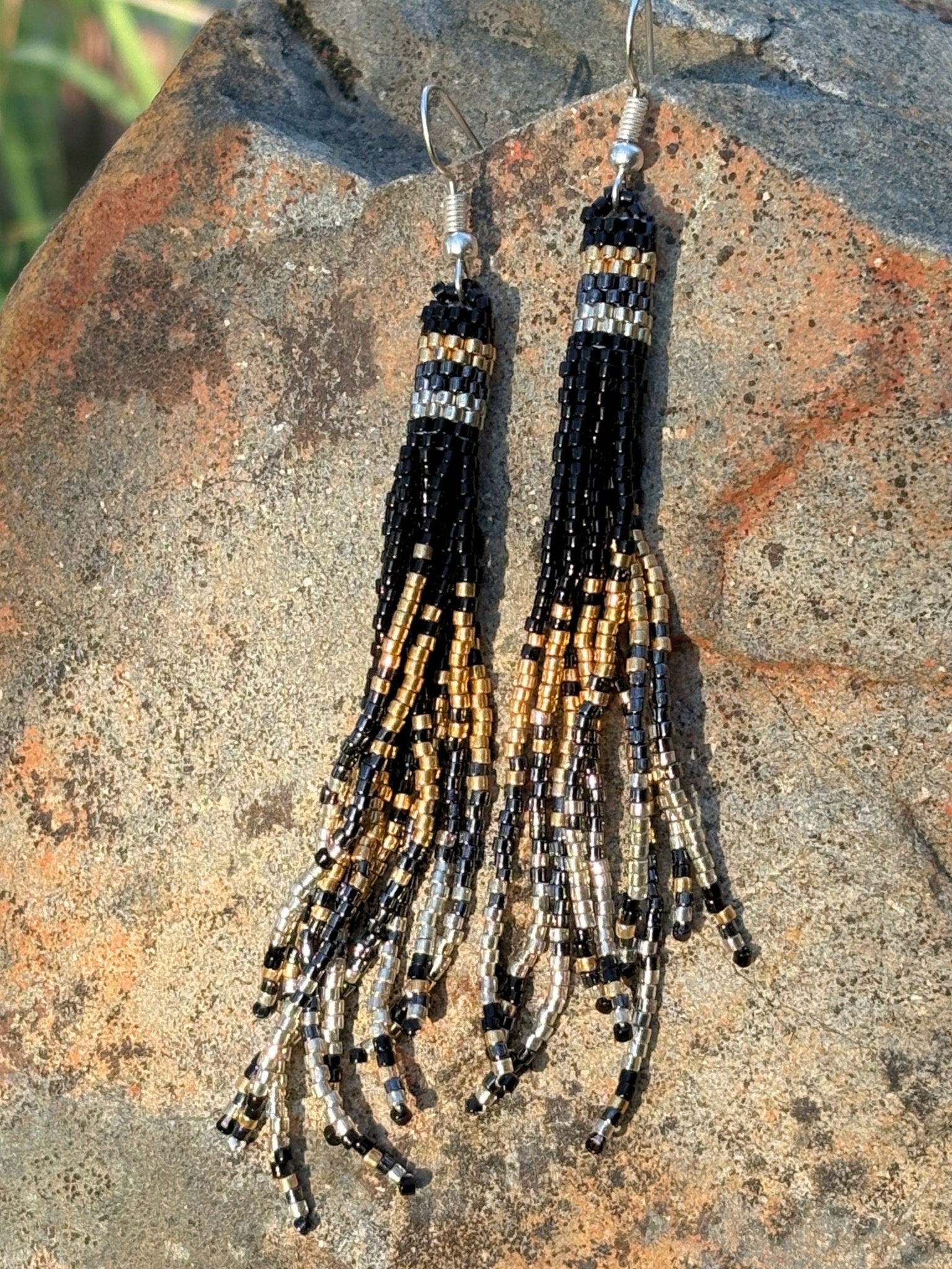 Peyote Earrings by Collective Journey Art