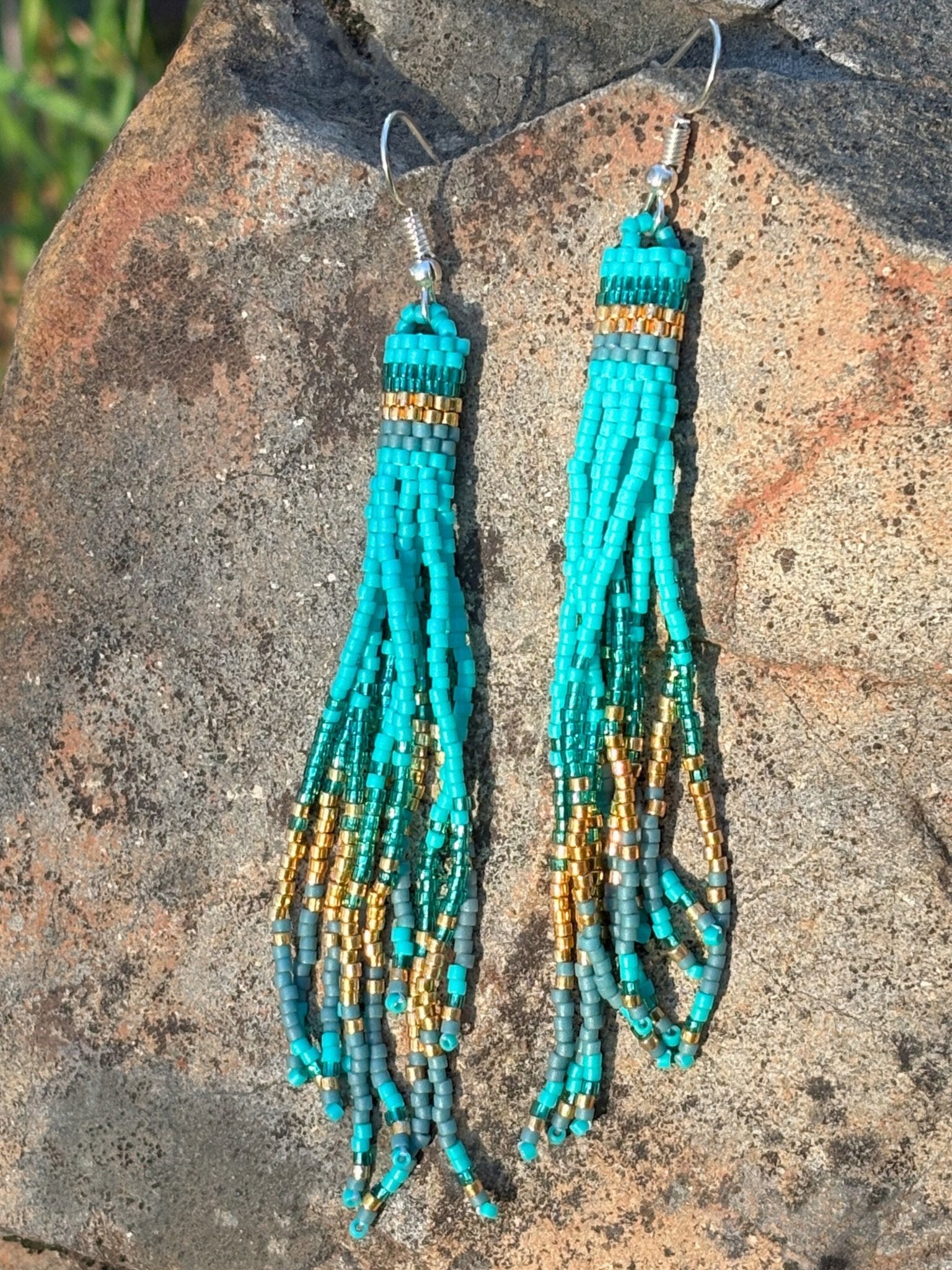 Peyote Earrings by Collective Journey Art