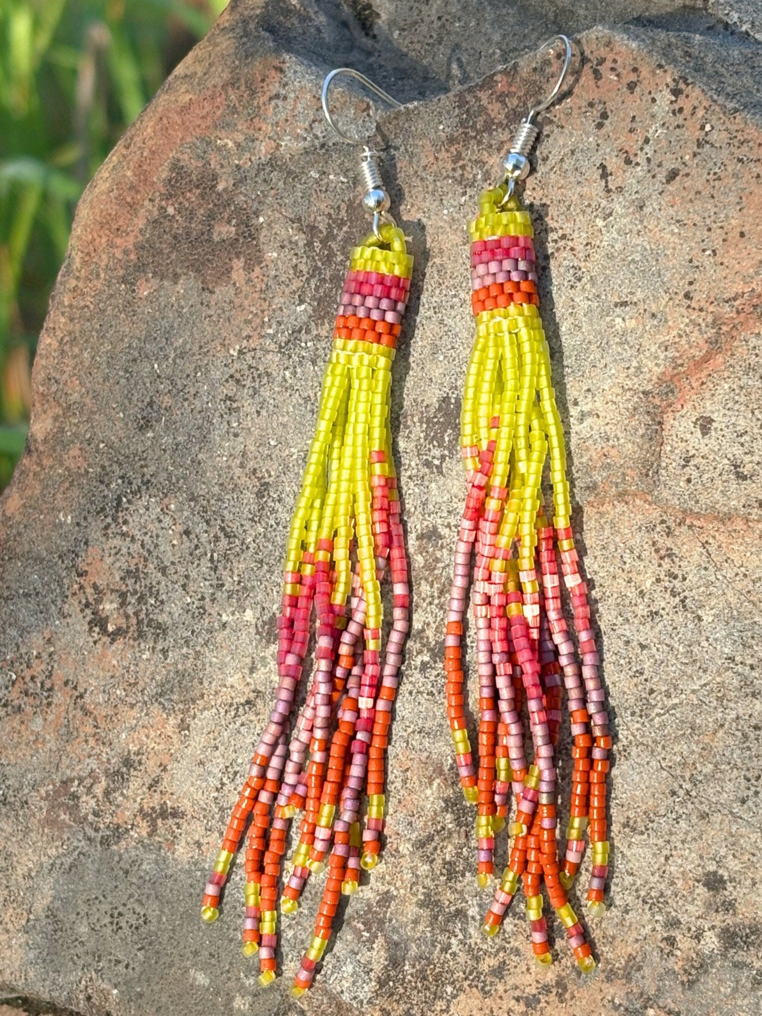 Peyote Earrings by Collective Journey Art