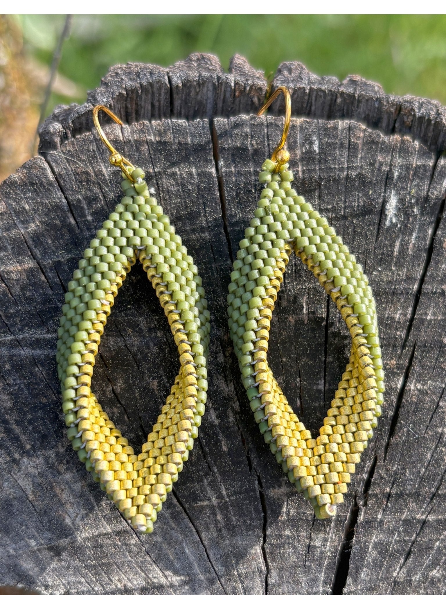 Leaf Earrings by Collective Journey Art