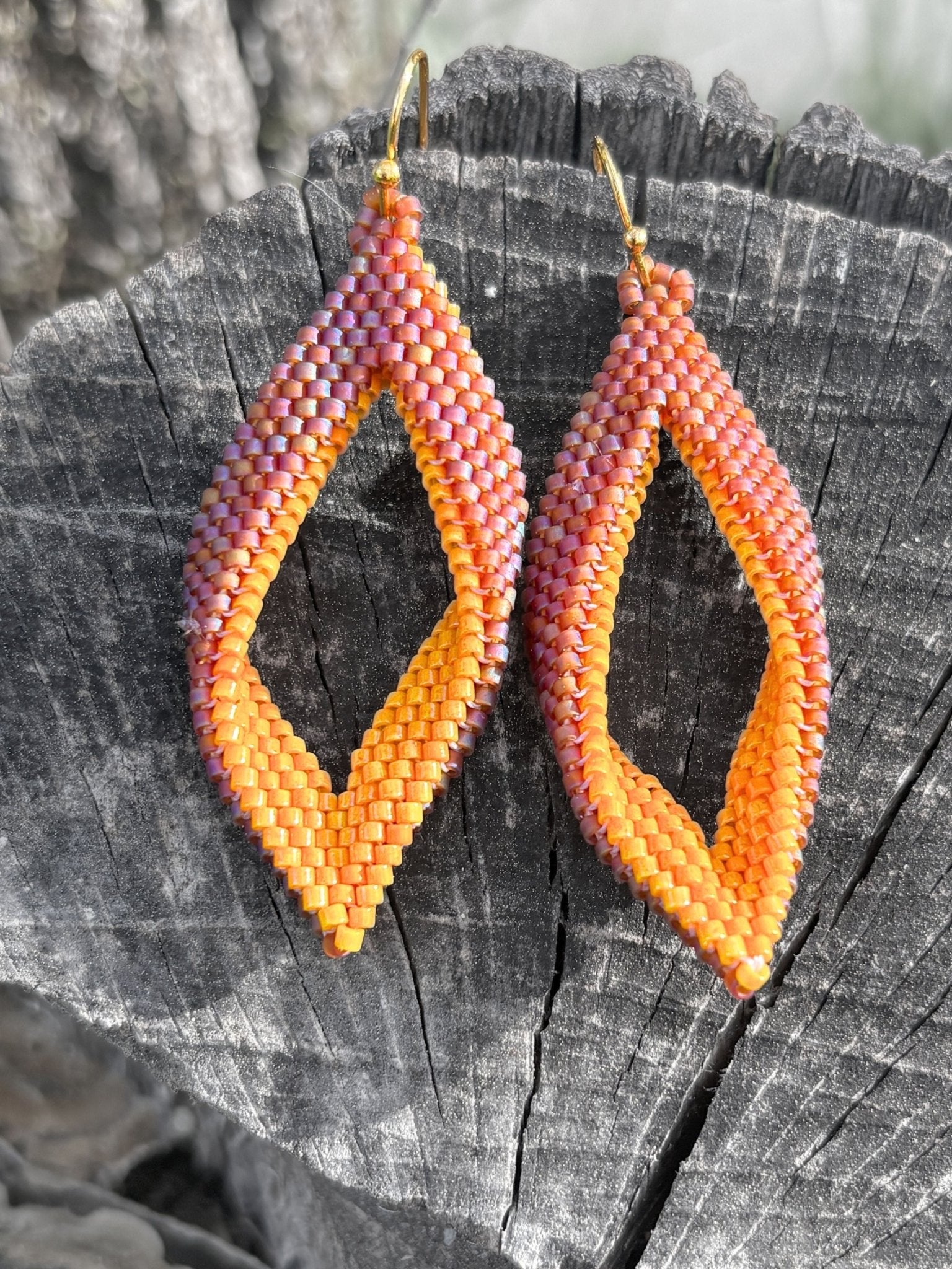 Leaf Earrings by Collective Journey Art