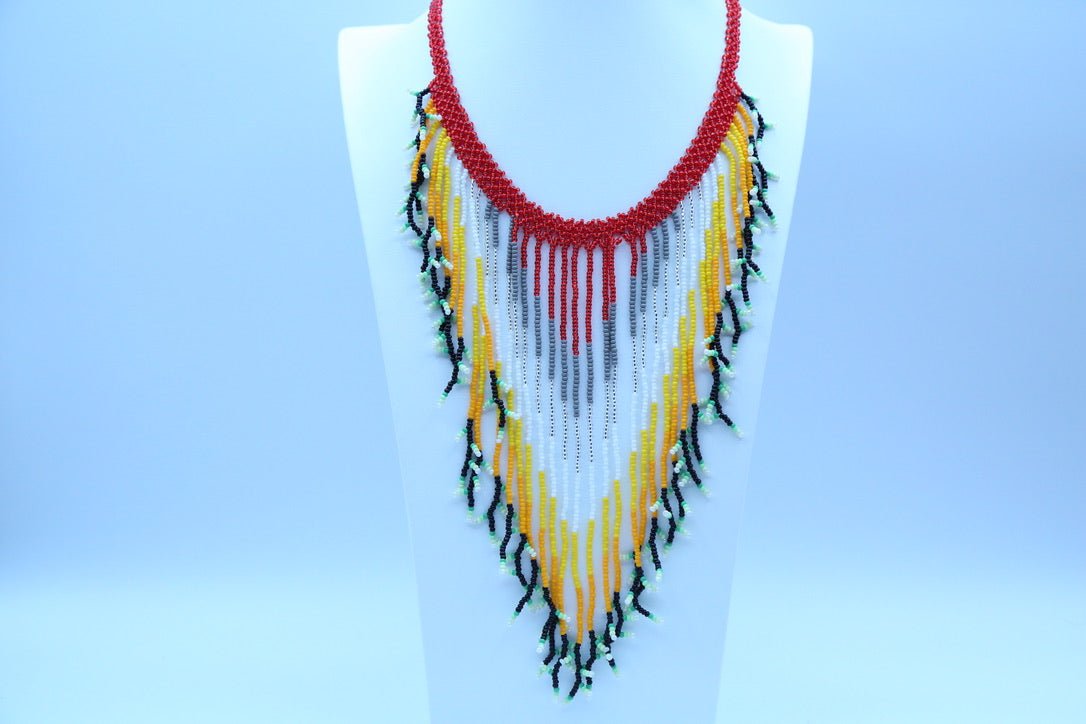 Rain Fringe Necklace by Collective Journey Art