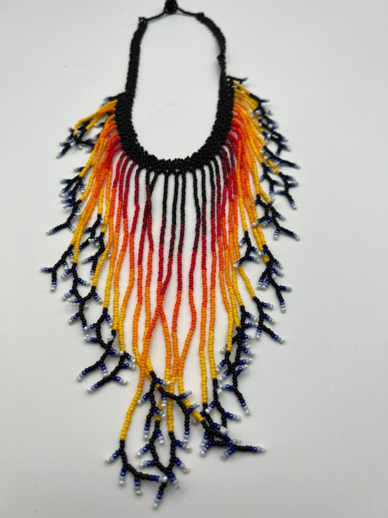 Rain Fringe Necklace by Collective Journey Art