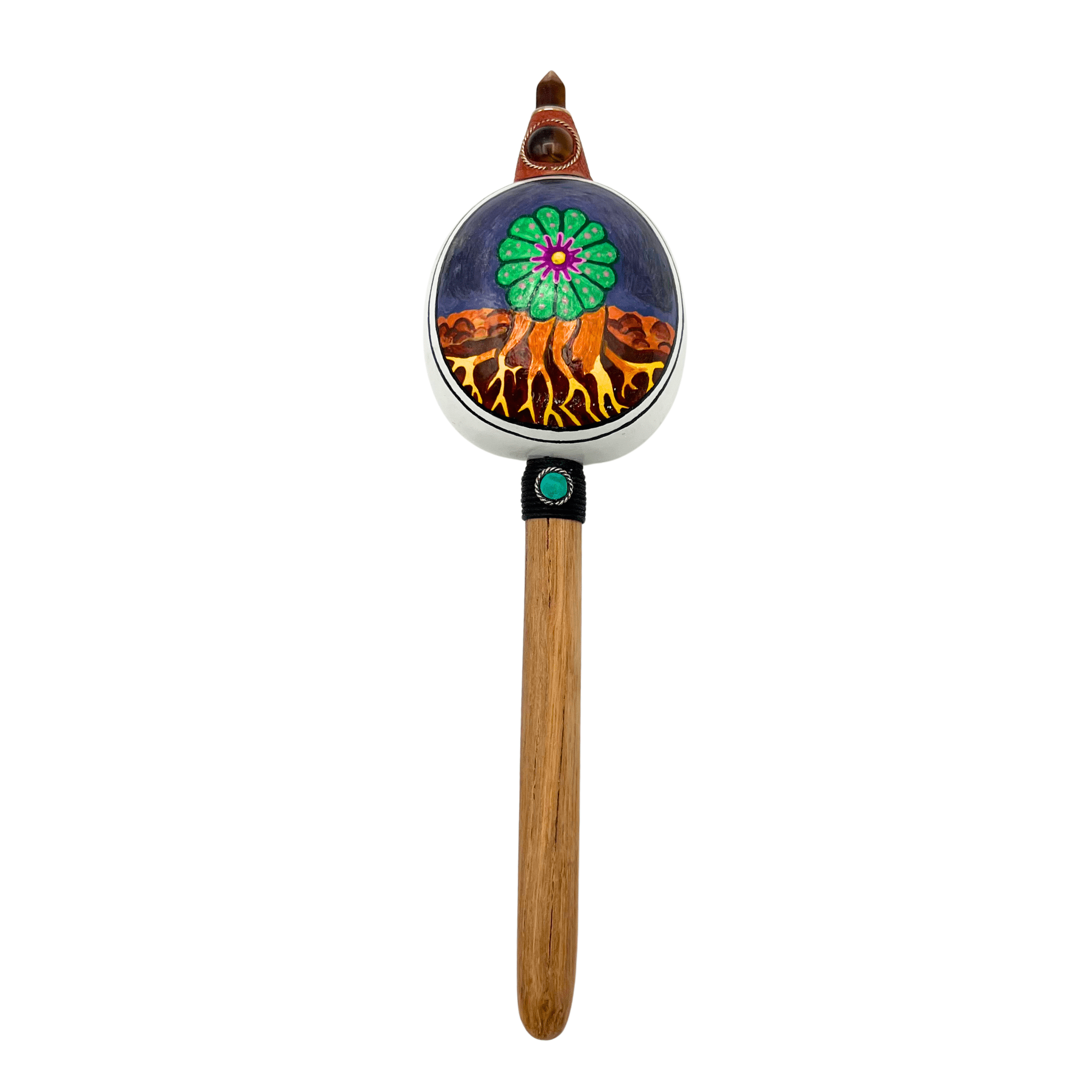 Maraca Wingo - Gourd Shaker by Collective Journey Art