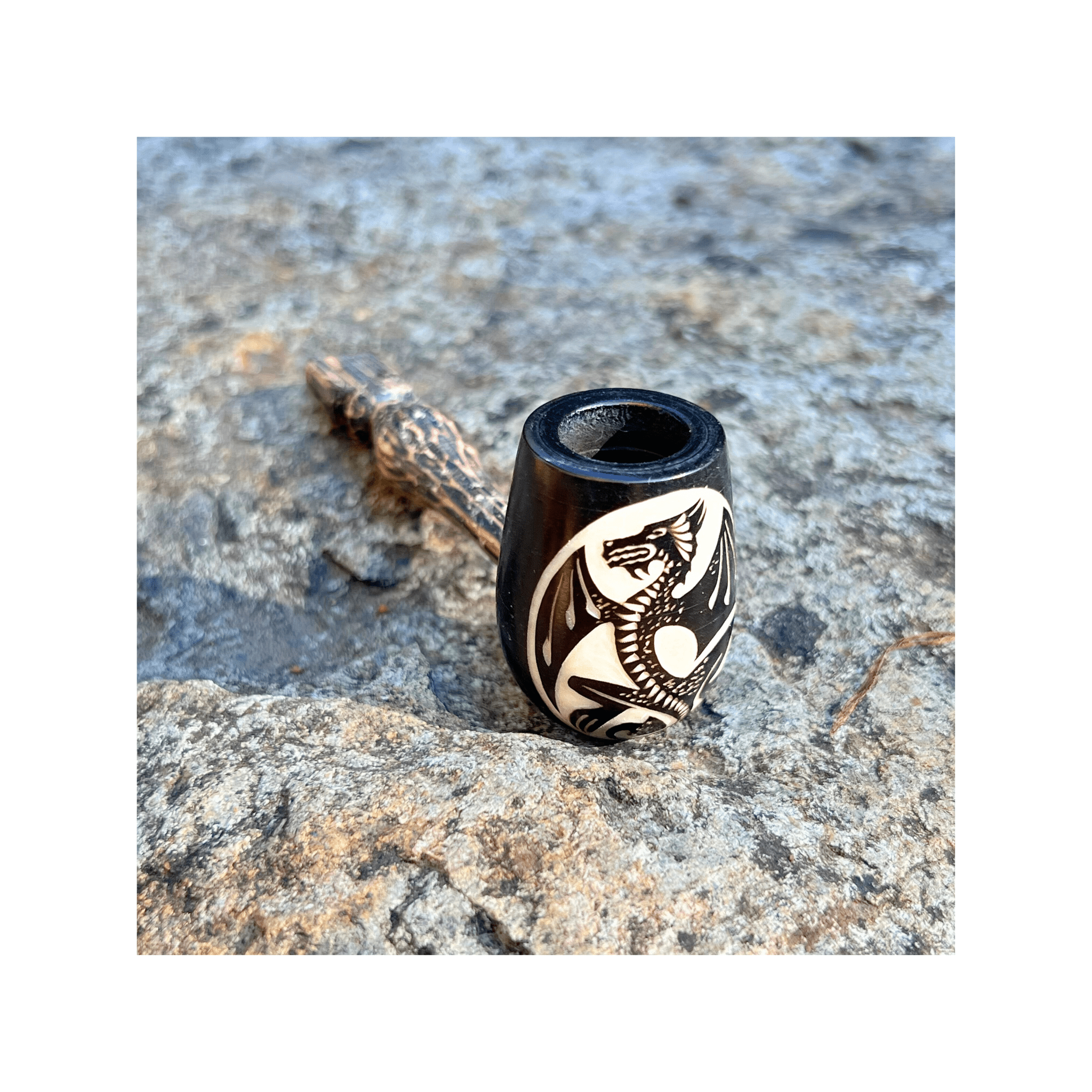 Mini Classic Handmade Pipe by Collective Journey Art
