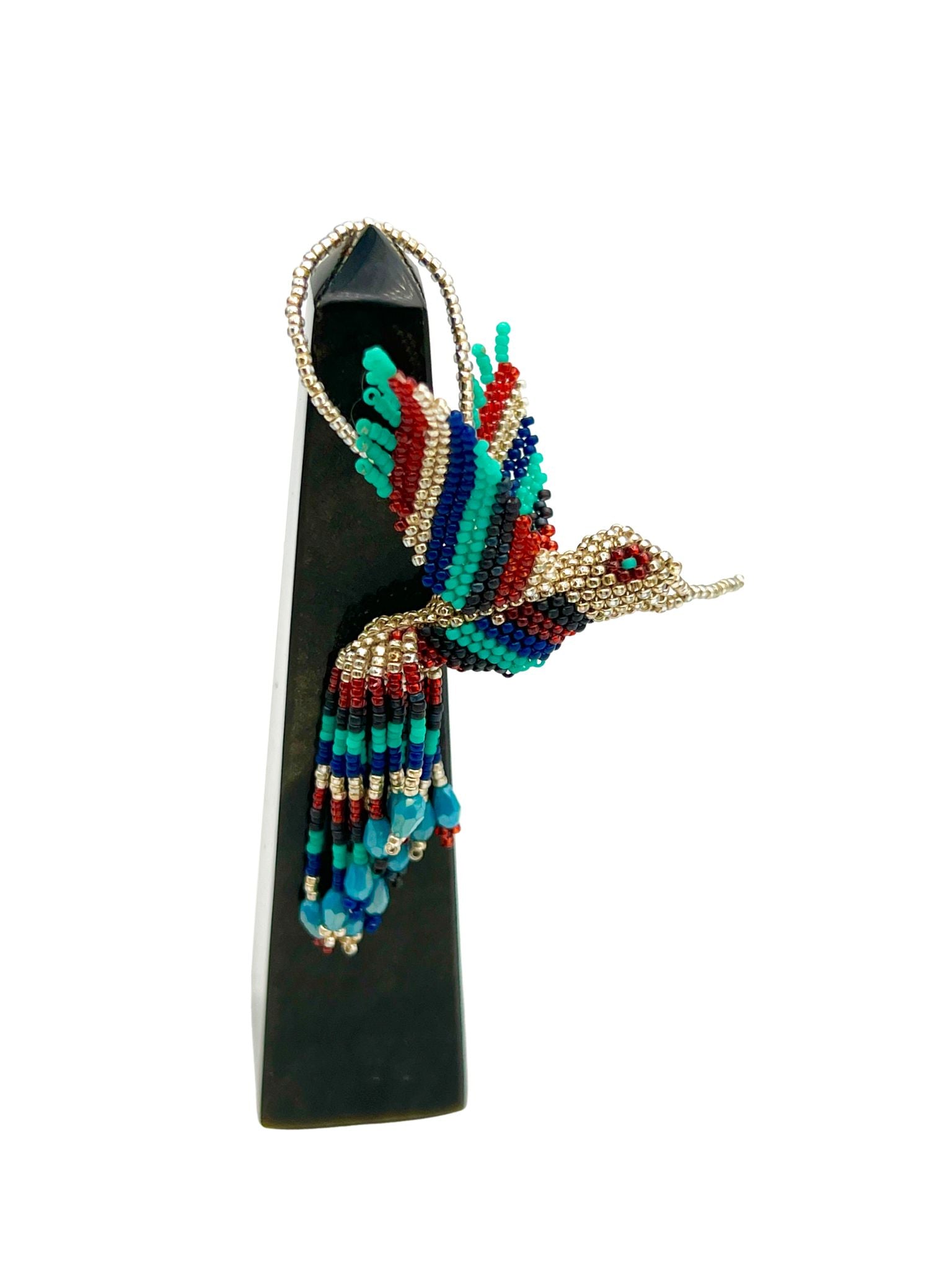 Colibri/Hummingbird Ornament - Miyuki Beads - Loop Hang by Collective Journey Art