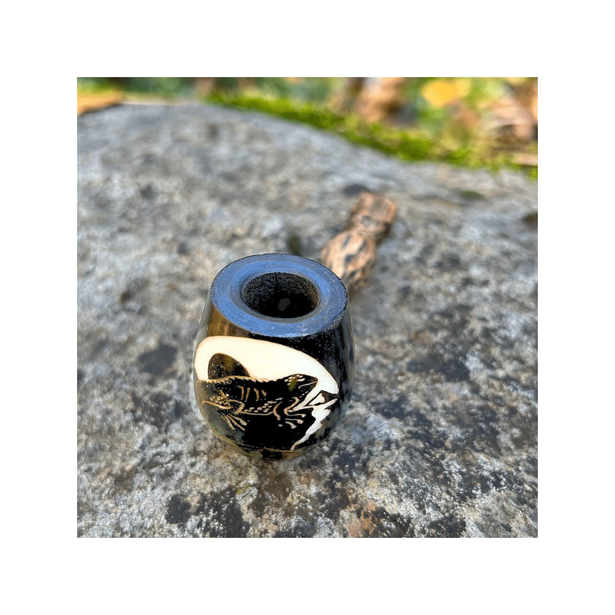 Mini Classic Handmade Pipe by Collective Journey Art
