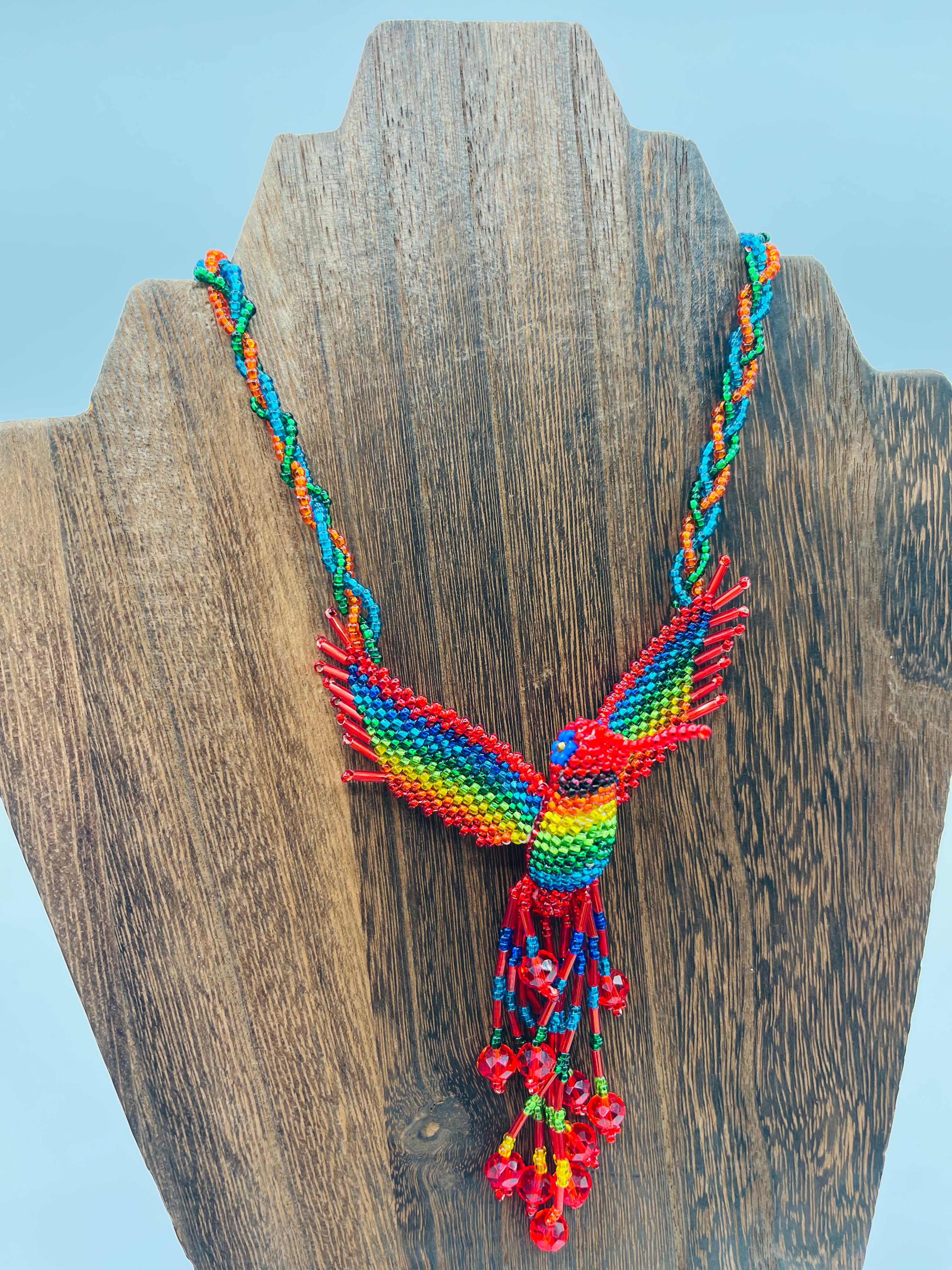 Colibrí Necklace - Czech Beadwork