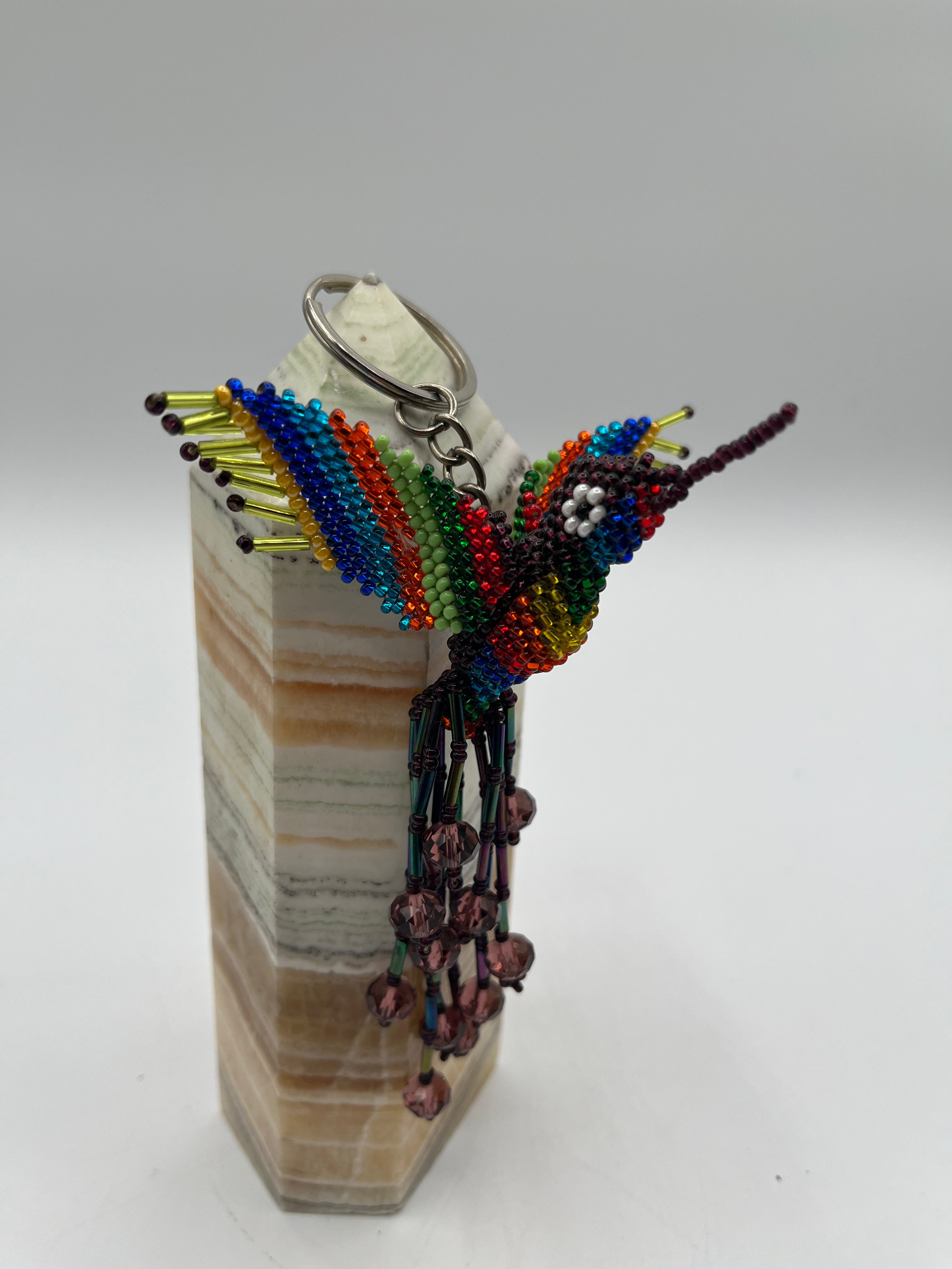 Colibri/Hummingbird-Czech Beads-Key Chain