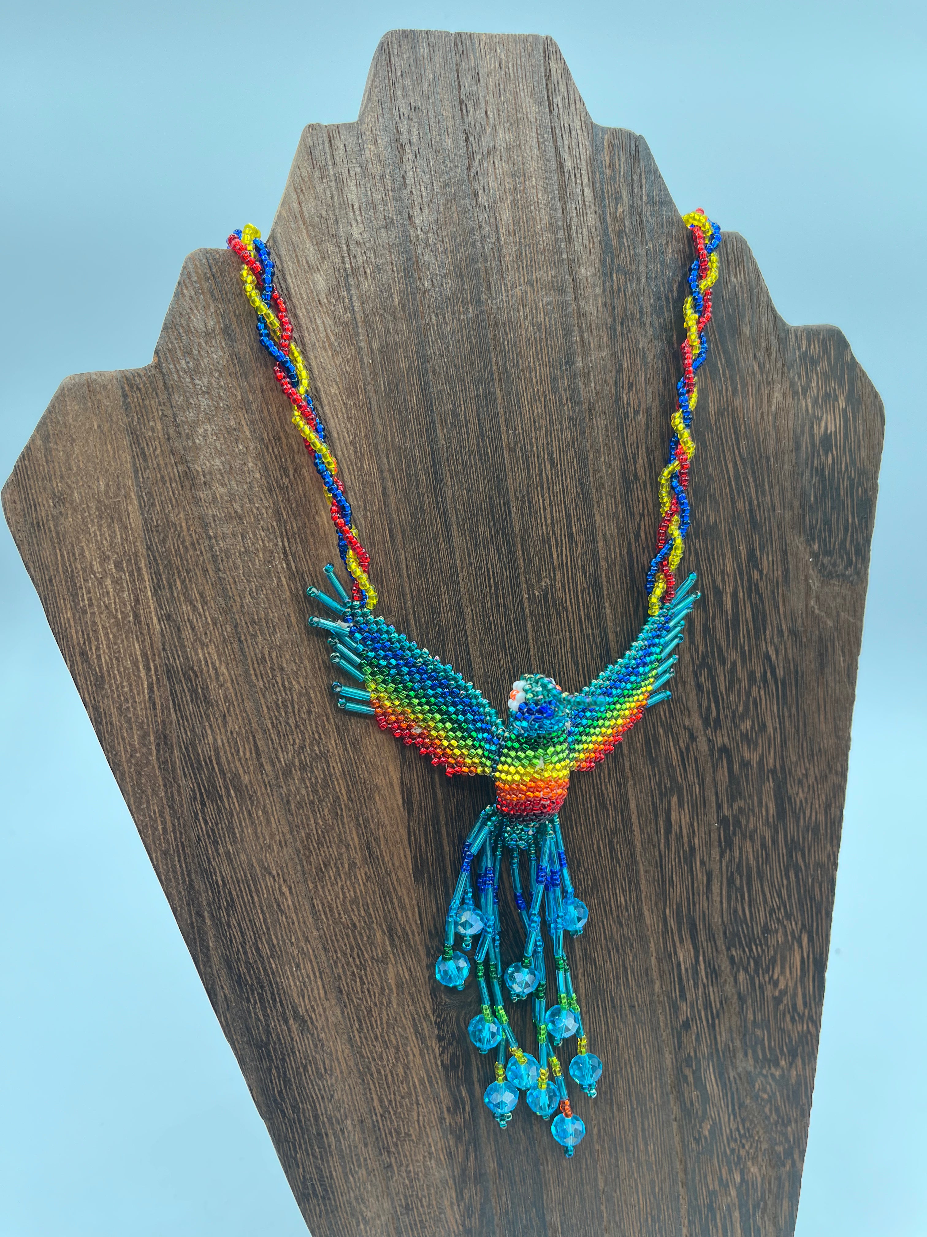 Colibrí Necklace - Czech Beadwork