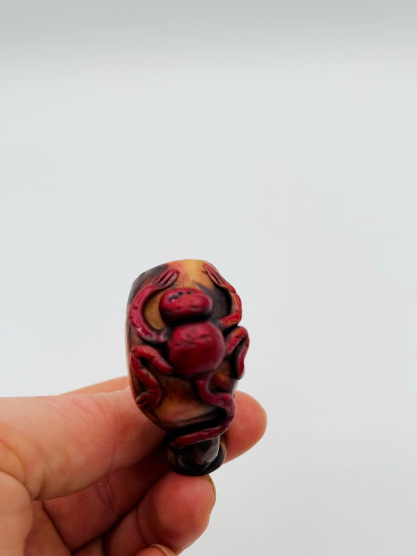 Curved Tagua Pipe by Collective Journey Art