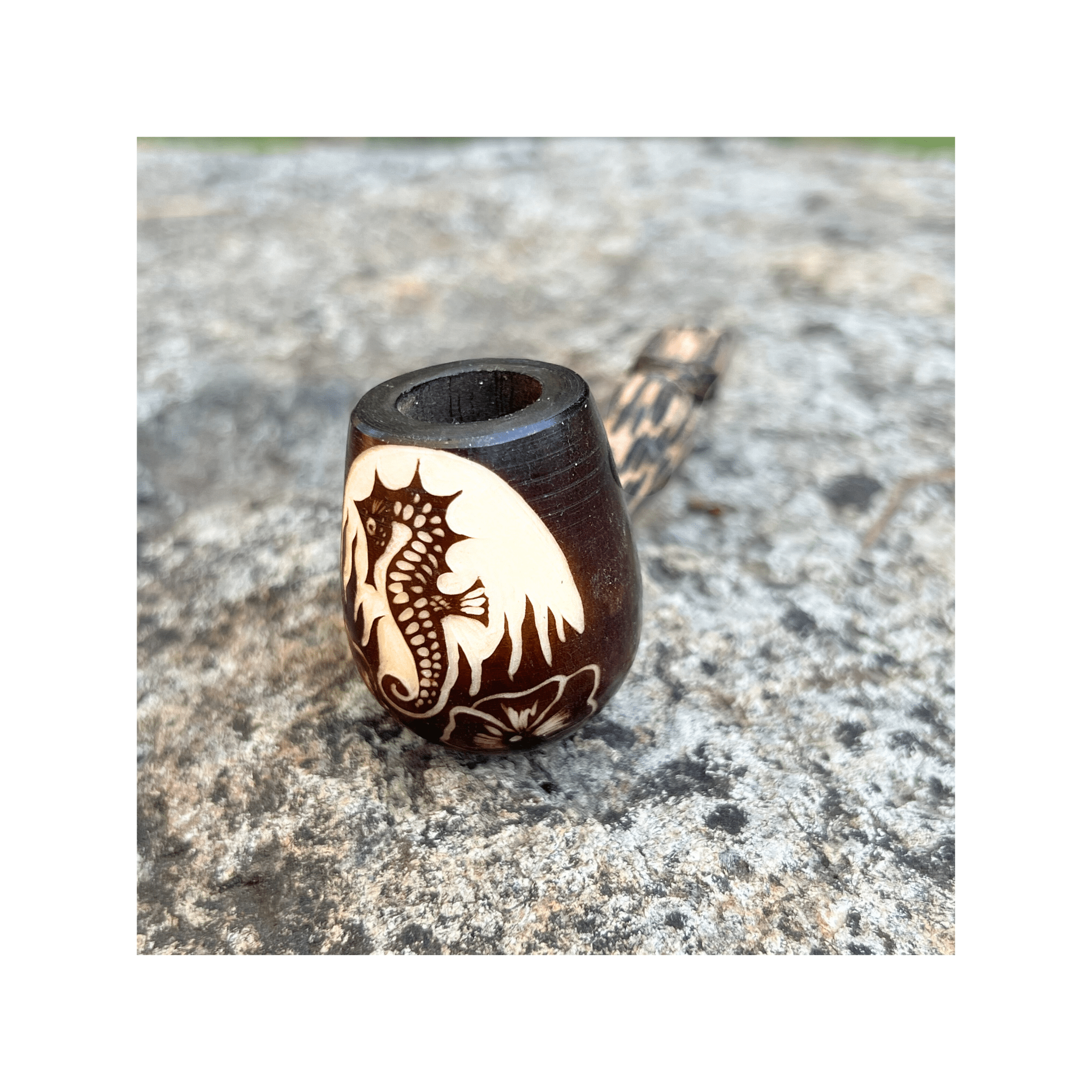 Mini Classic Handmade Pipe by Collective Journey Art