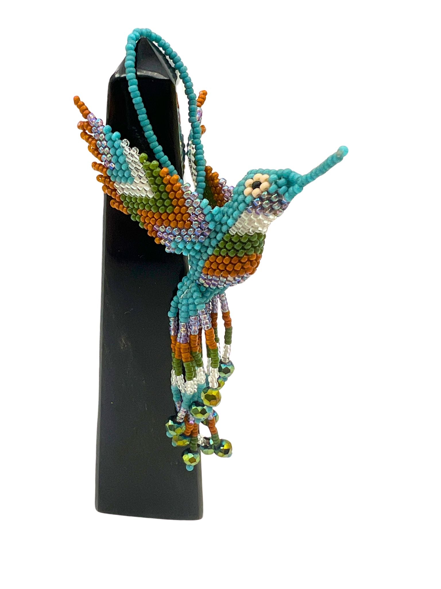 Colibri/Hummingbird Ornament - Miyuki Beads - Loop Hang by Collective Journey Art