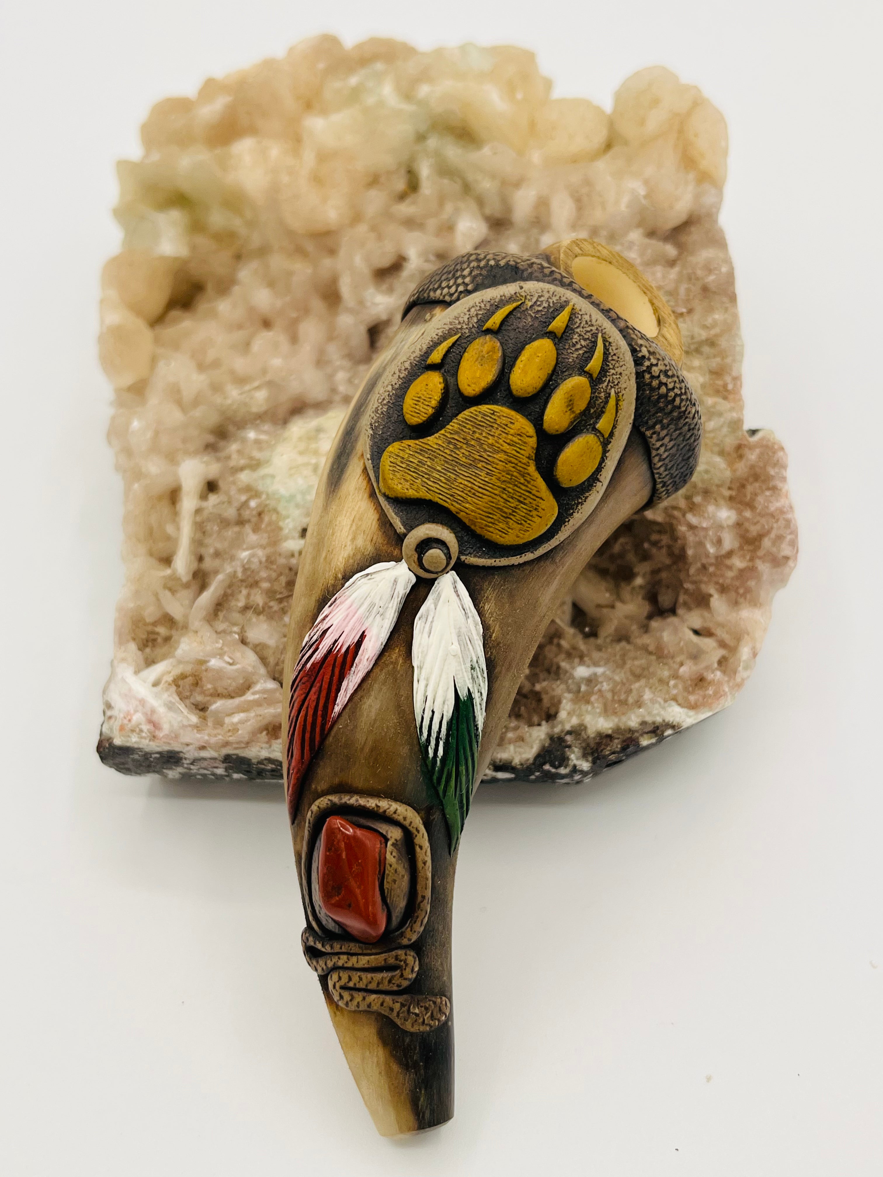 Handcrafted Bull Horn & Tagua Smoke Pipes