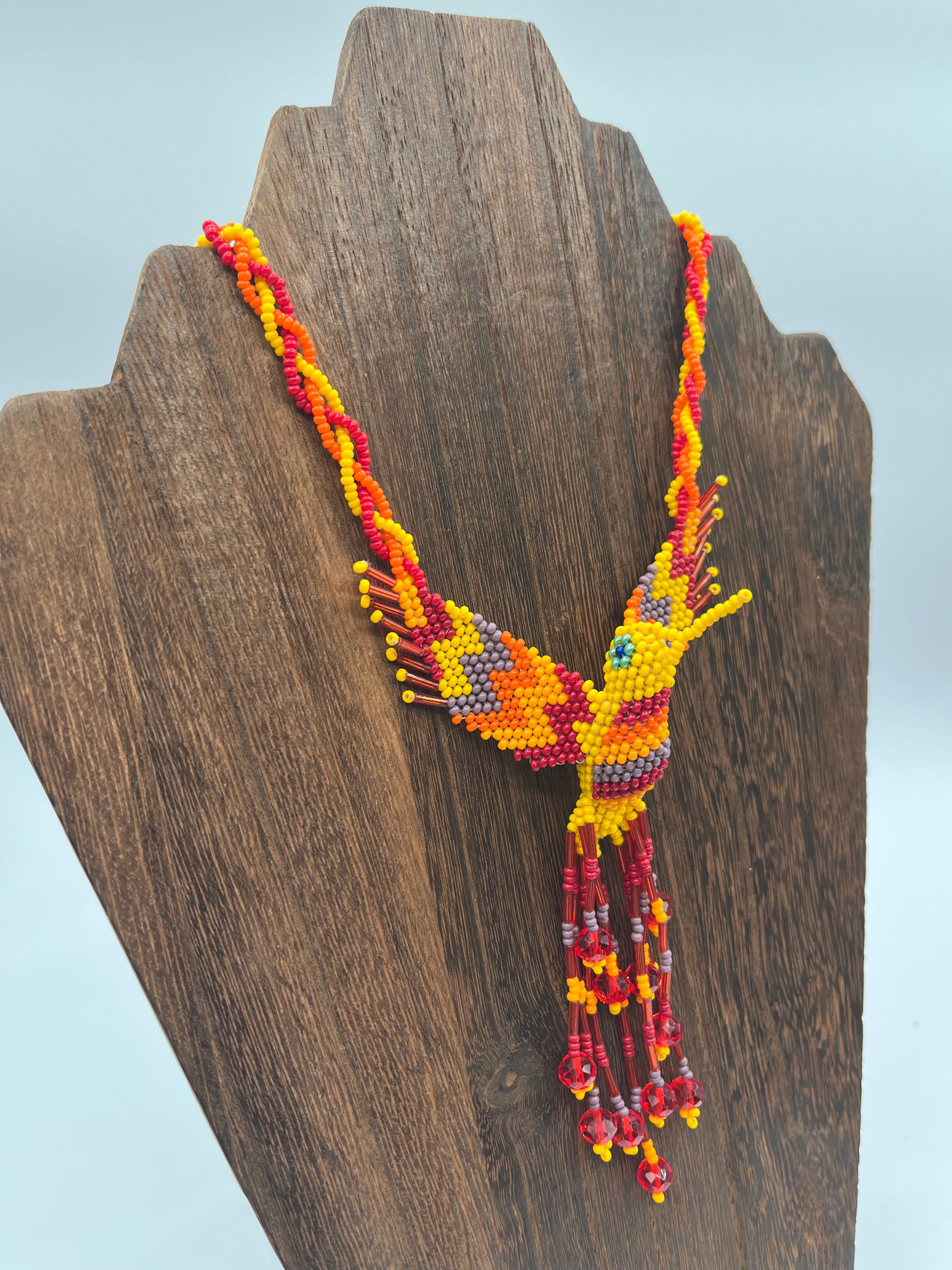 Colibrí Necklace - Czech Beadwork