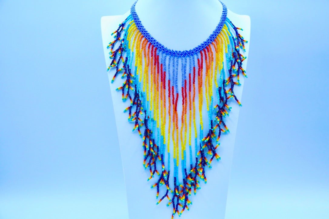 Rain Fringe Necklace by Collective Journey Art