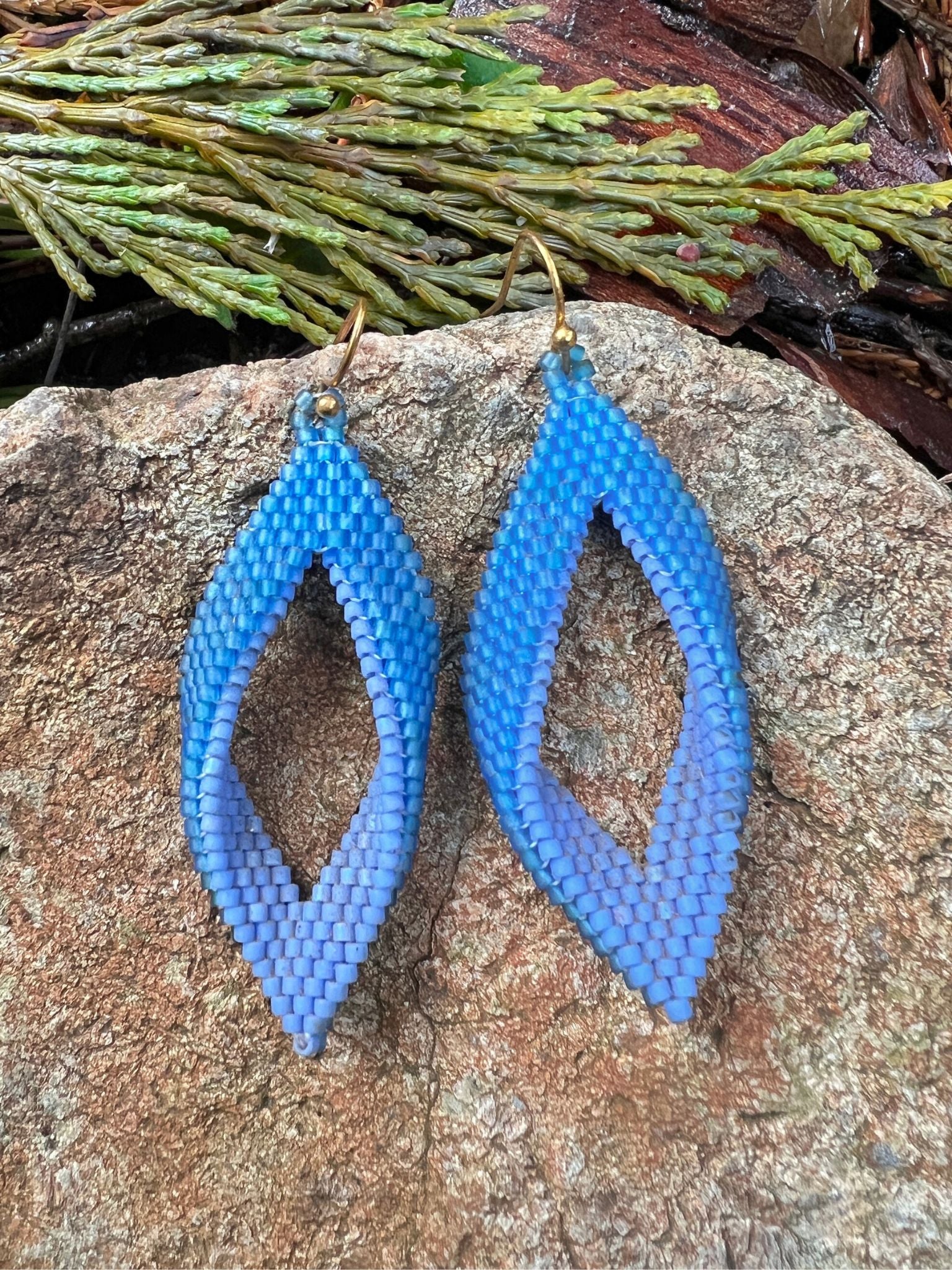 Leaf Earrings by Collective Journey Art