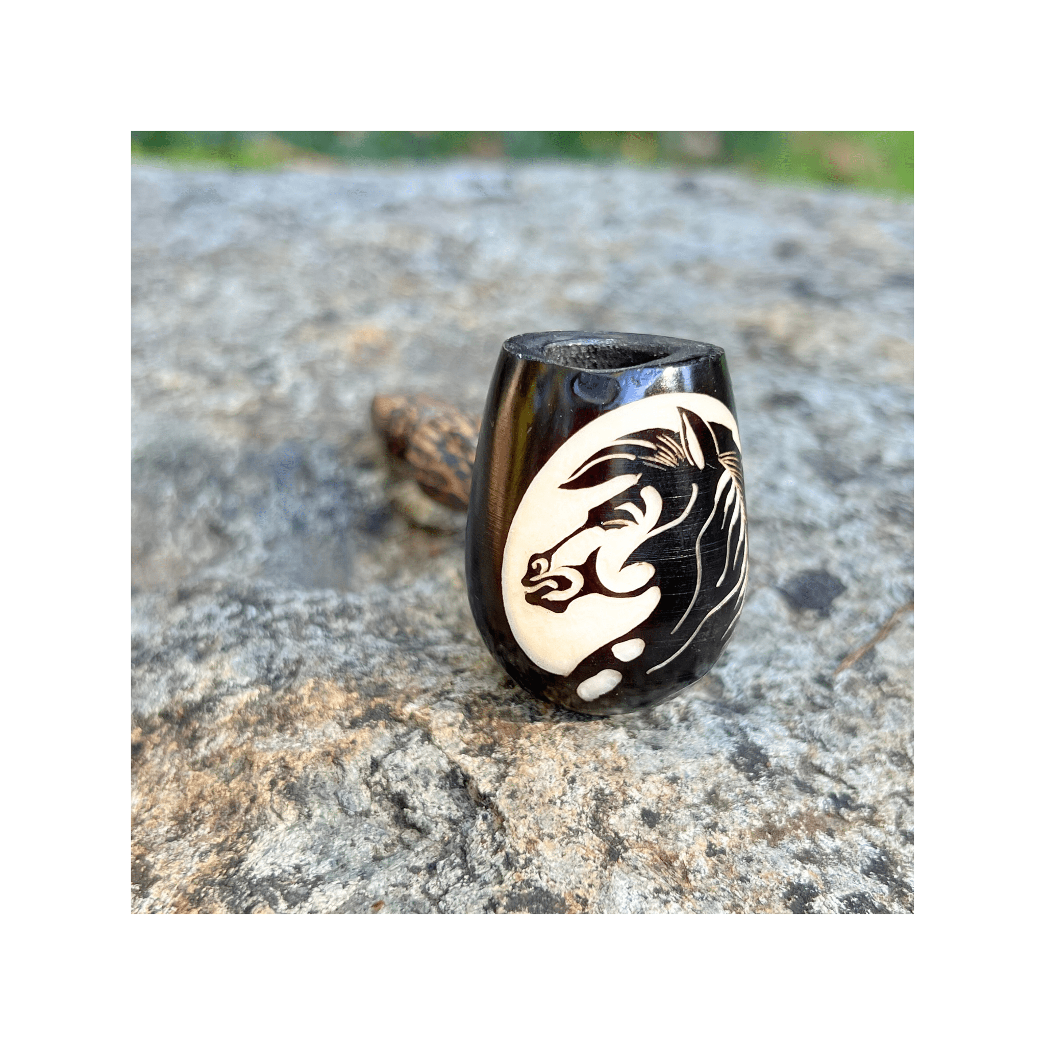 Mini Classic Handmade Pipe by Collective Journey Art