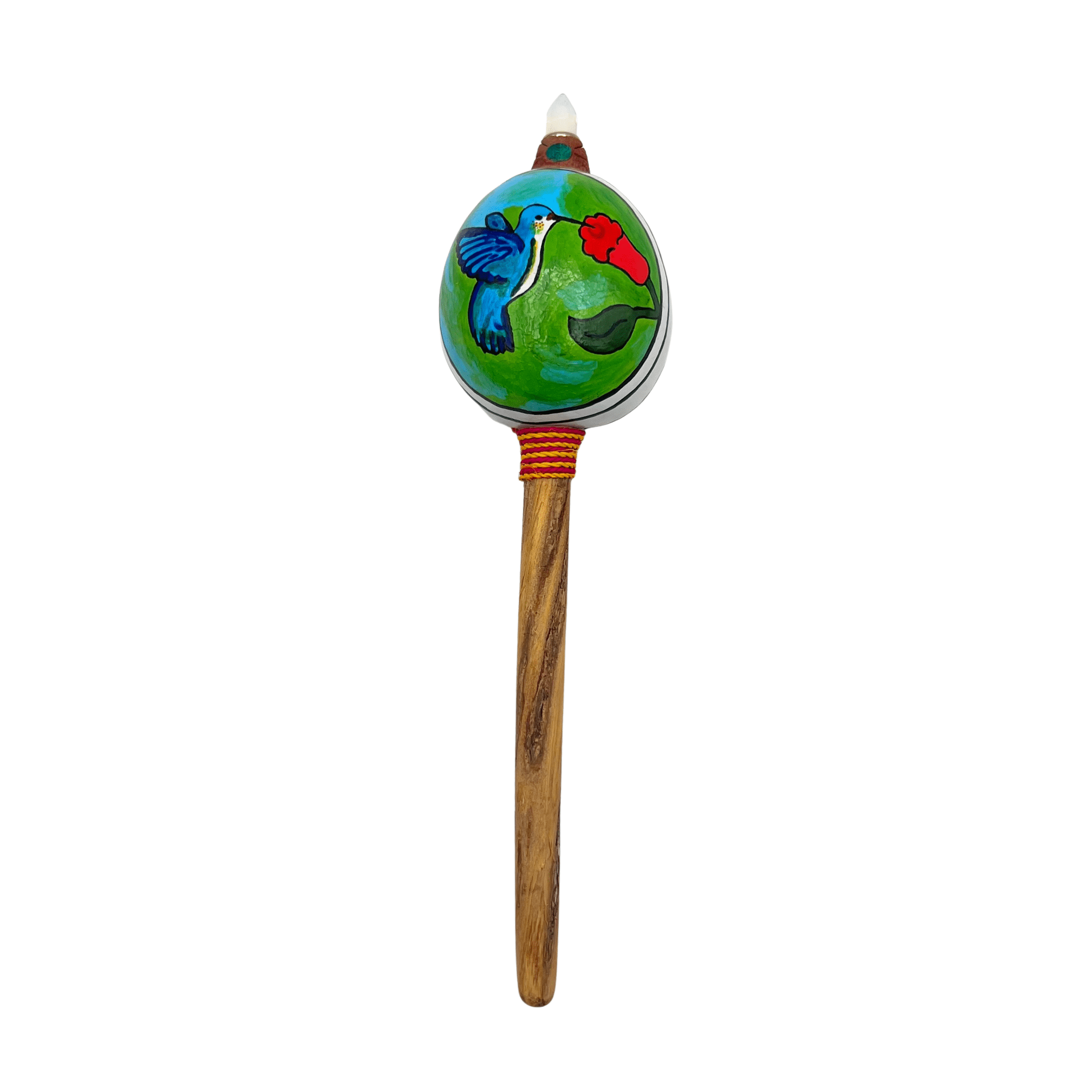 Maraca Wingo - Gourd Shaker by Collective Journey Art
