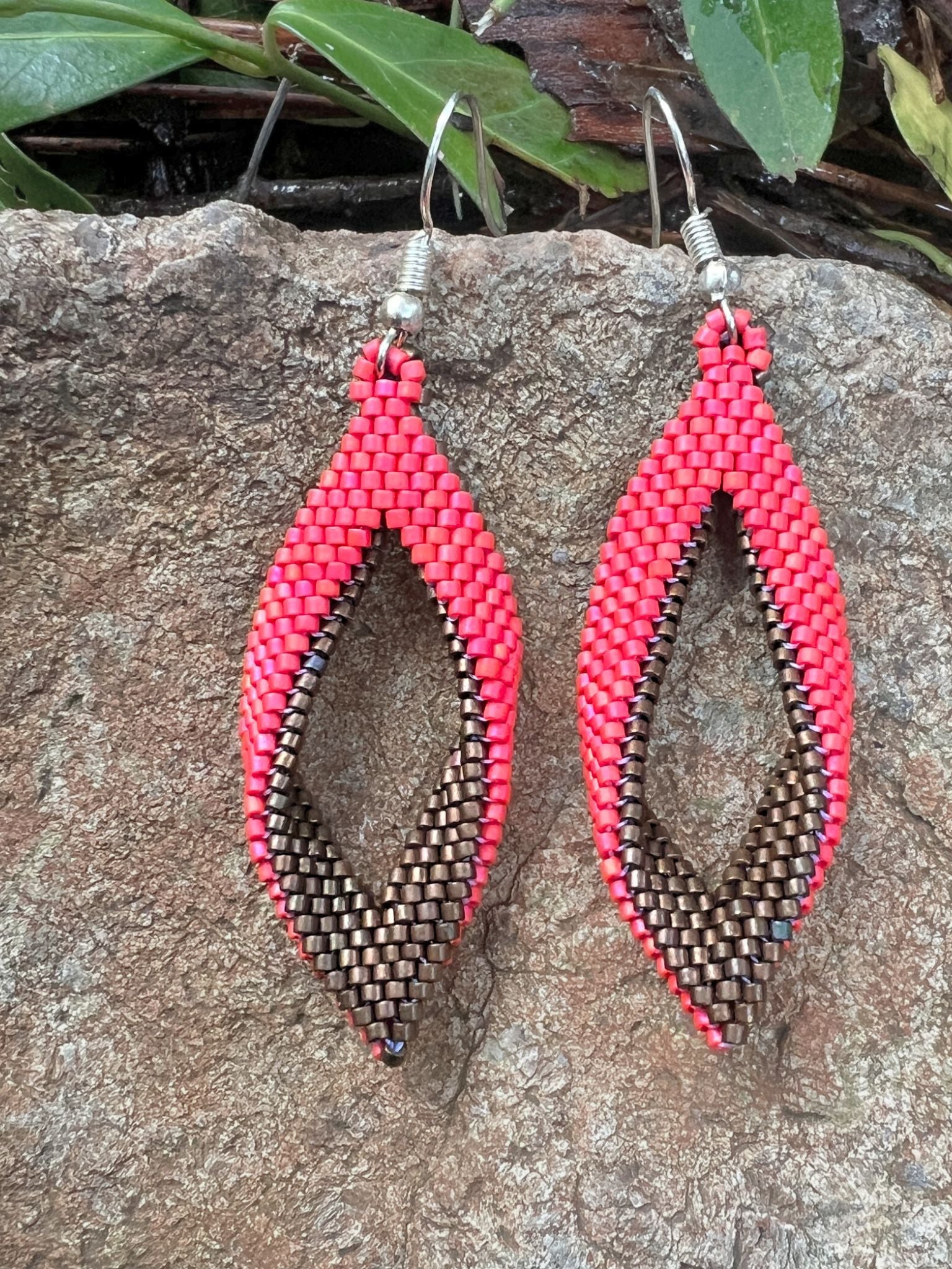 Leaf Earrings by Collective Journey Art
