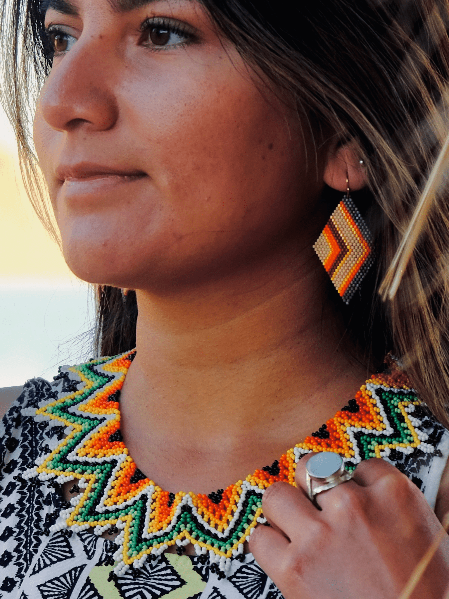Diamente Earrings by Collective Journey Art