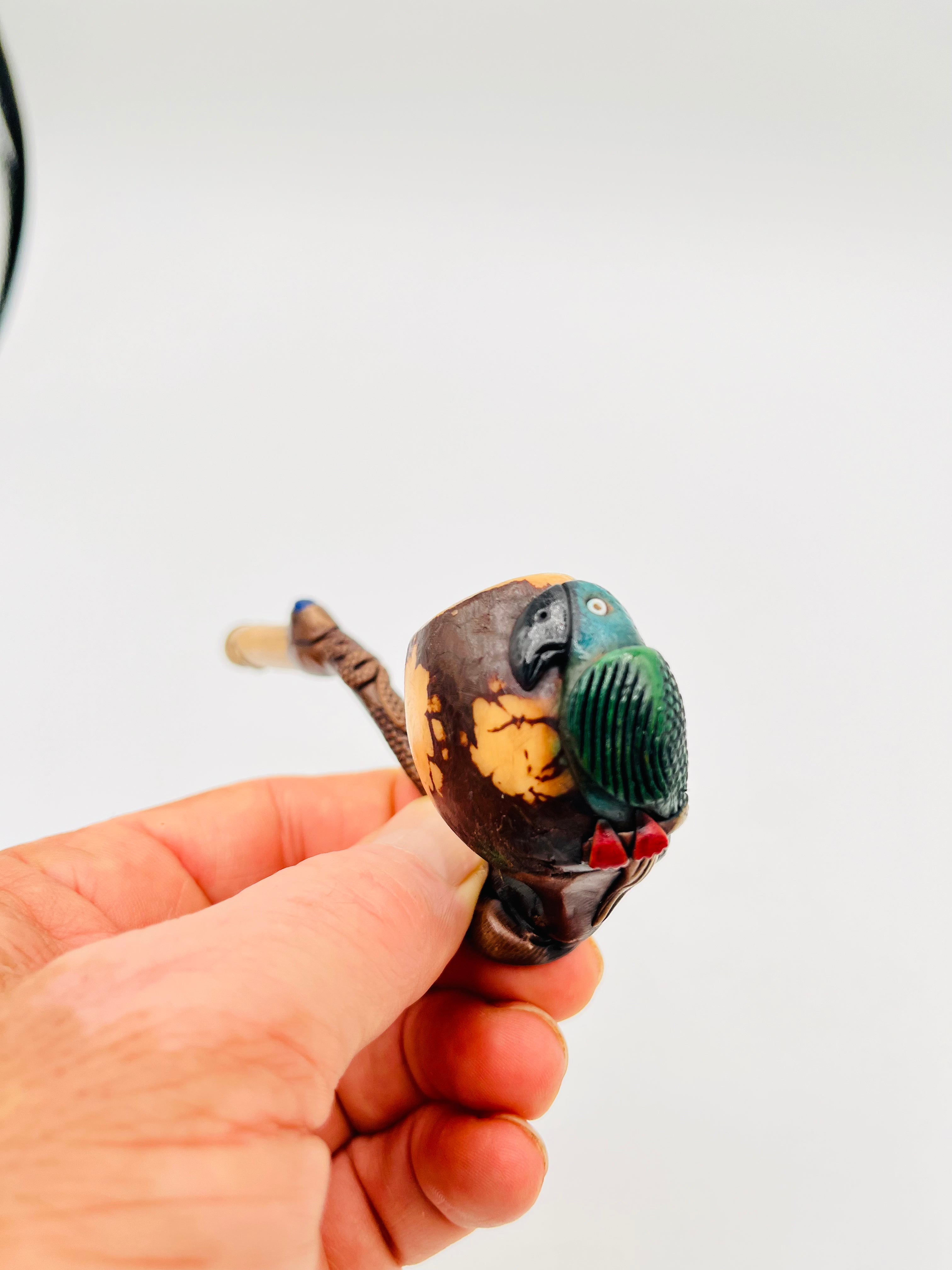 Curved Tagua Pipe