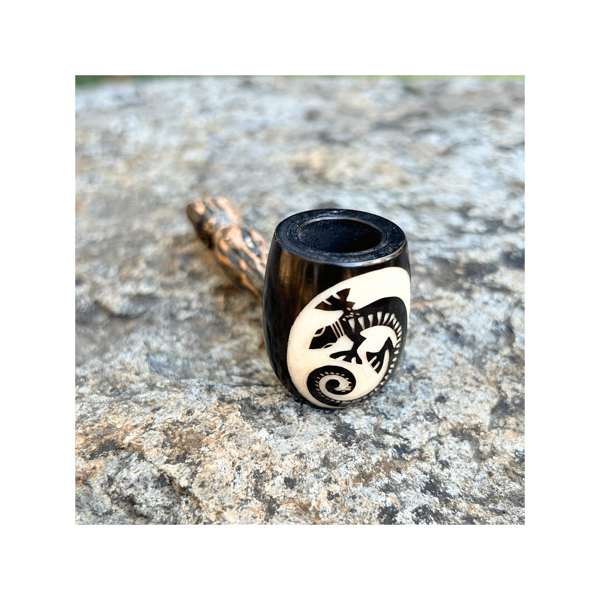 Mini Classic Handmade Pipe by Collective Journey Art