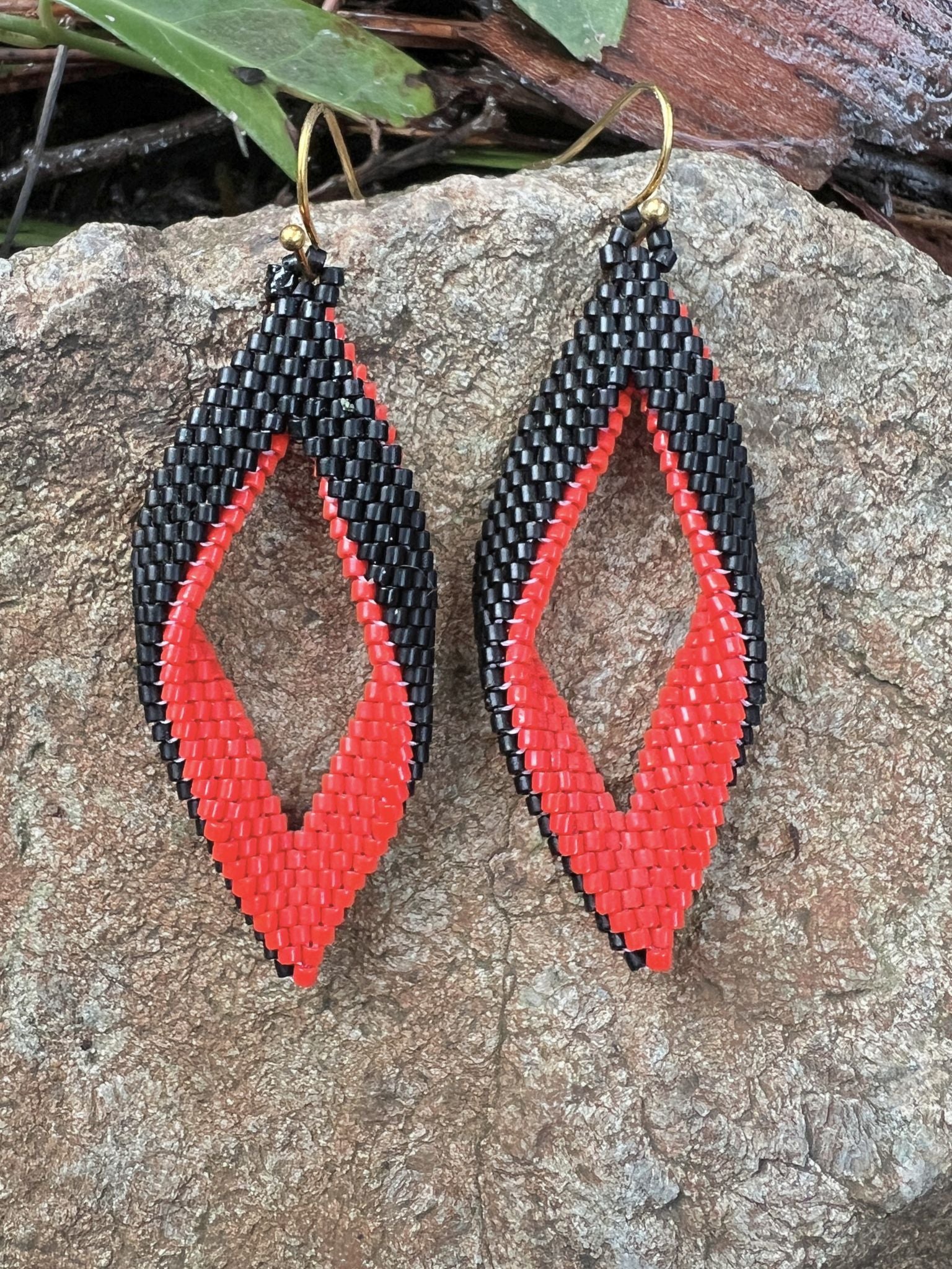 Leaf Earrings by Collective Journey Art