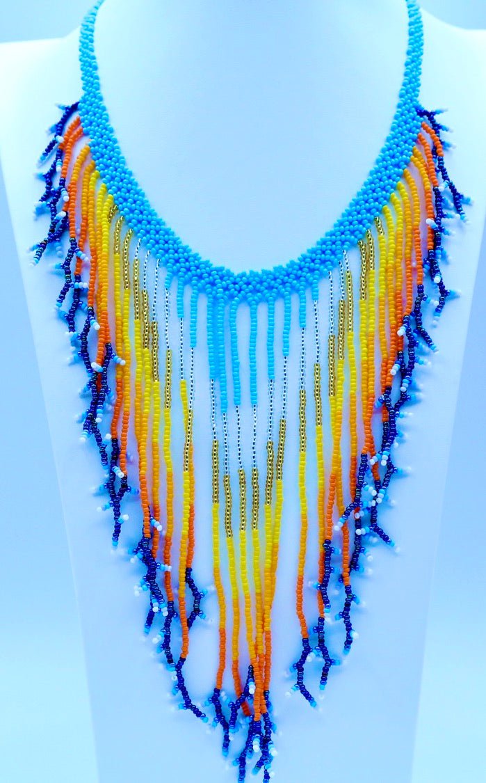 Rain Fringe Necklace by Collective Journey Art