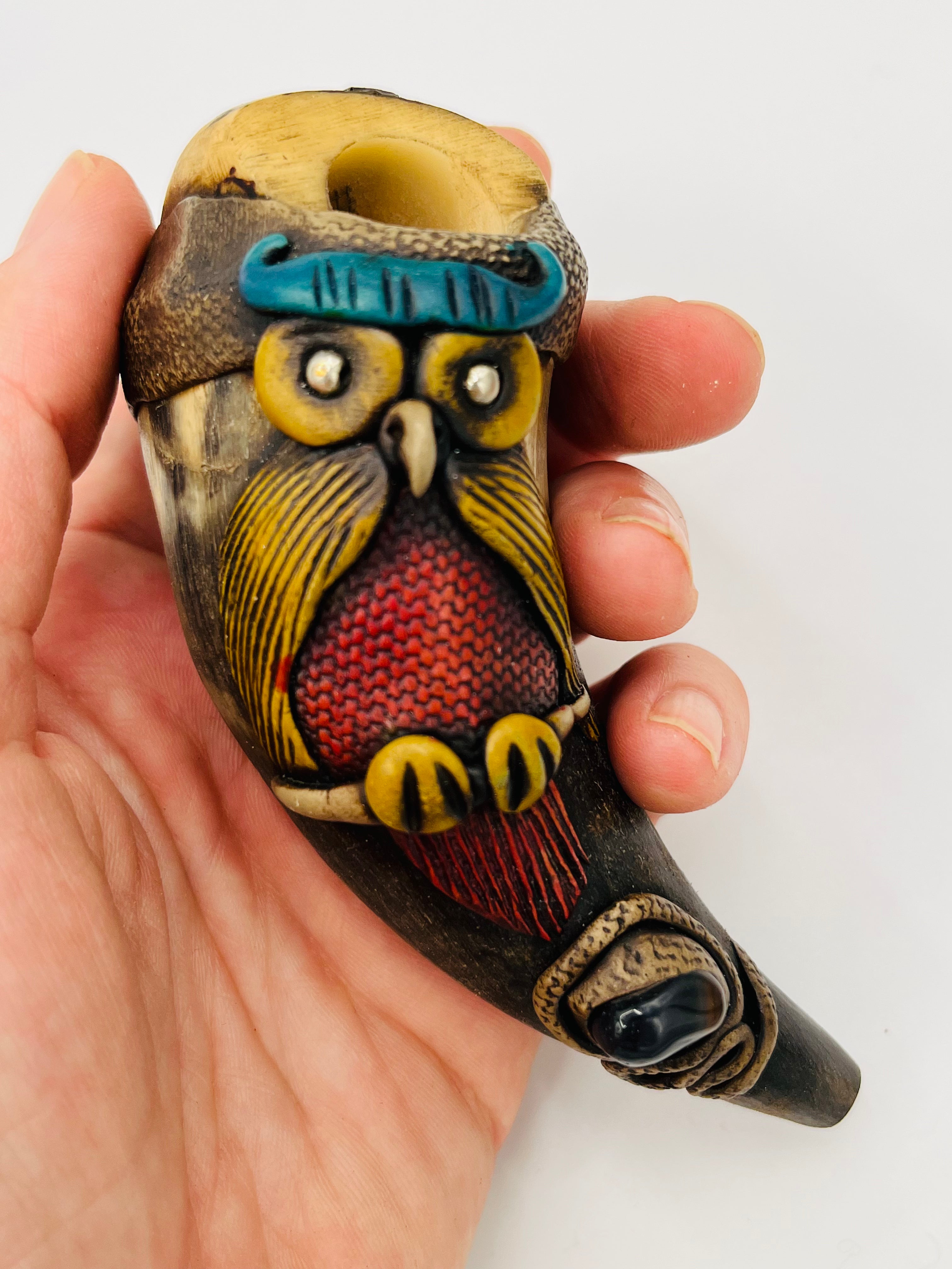 Handcrafted Bull Horn & Tagua Smoke Pipes