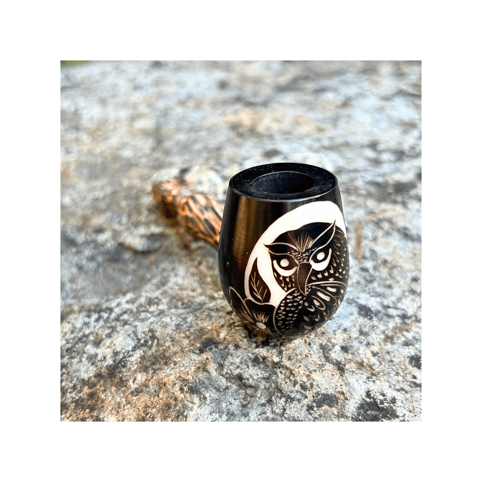 Mini Classic Handmade Pipe by Collective Journey Art