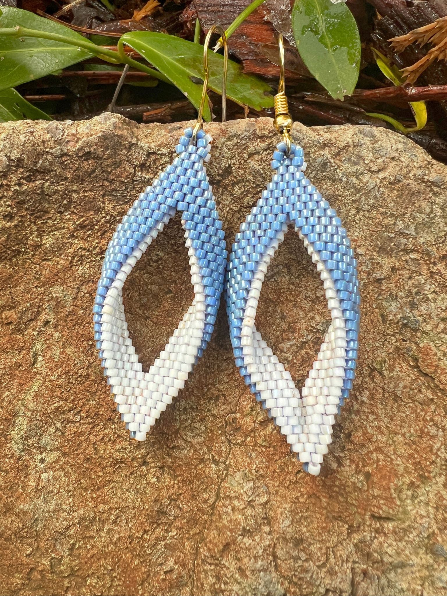 Leaf Earrings by Collective Journey Art
