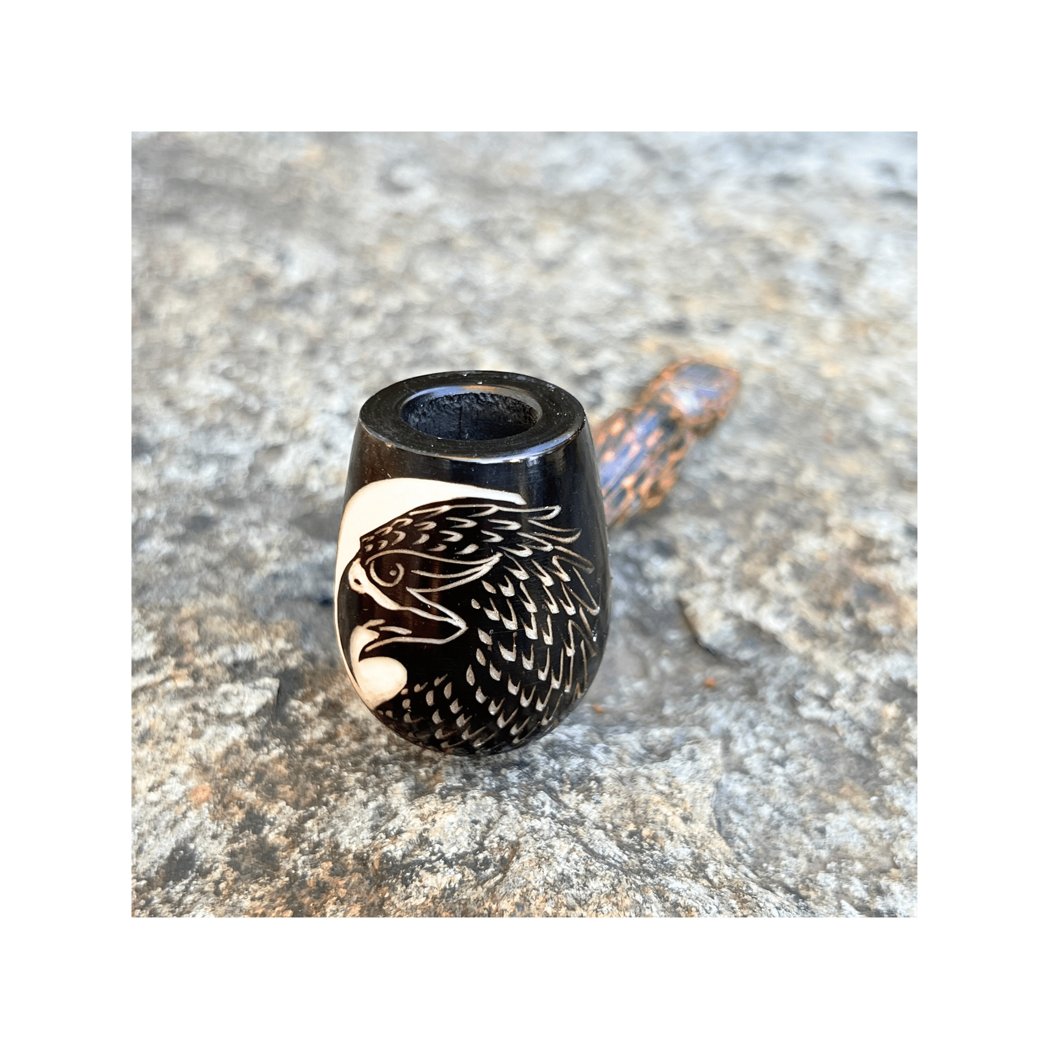 Mini Classic Handmade Pipe by Collective Journey Art