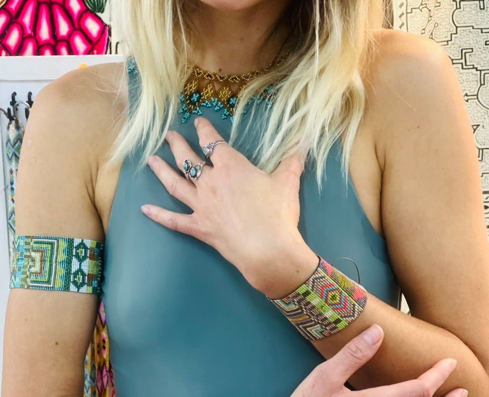 Nativo Cuff Wide Adjustable by Collective Journey Art