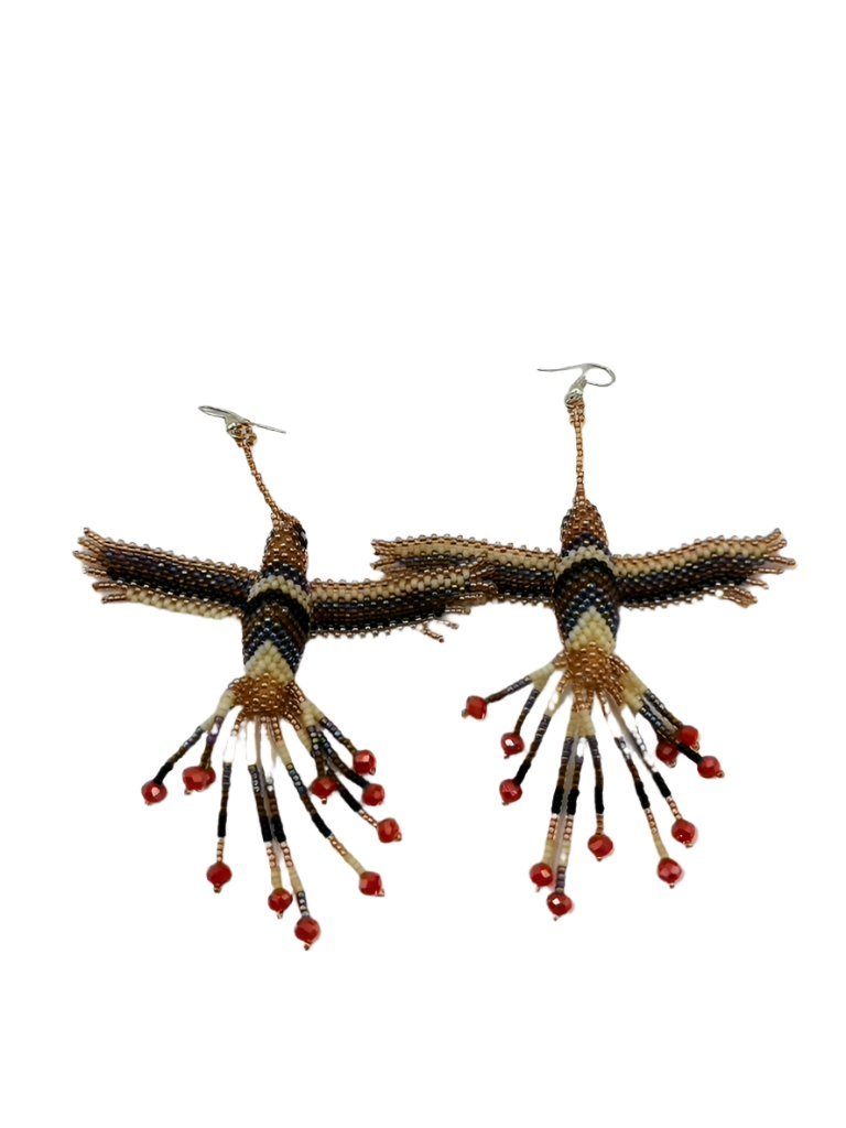 Exquisite Hummingbird Earrings by Collective Journey Art
