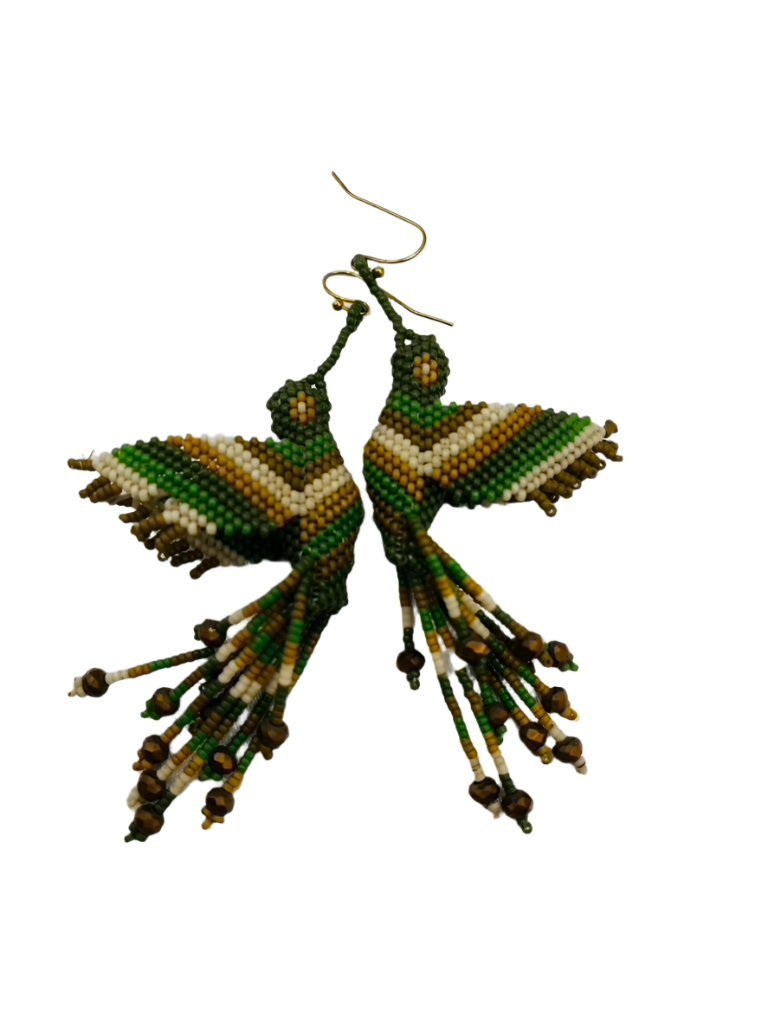Exquisite Hummingbird Earrings by Collective Journey Art