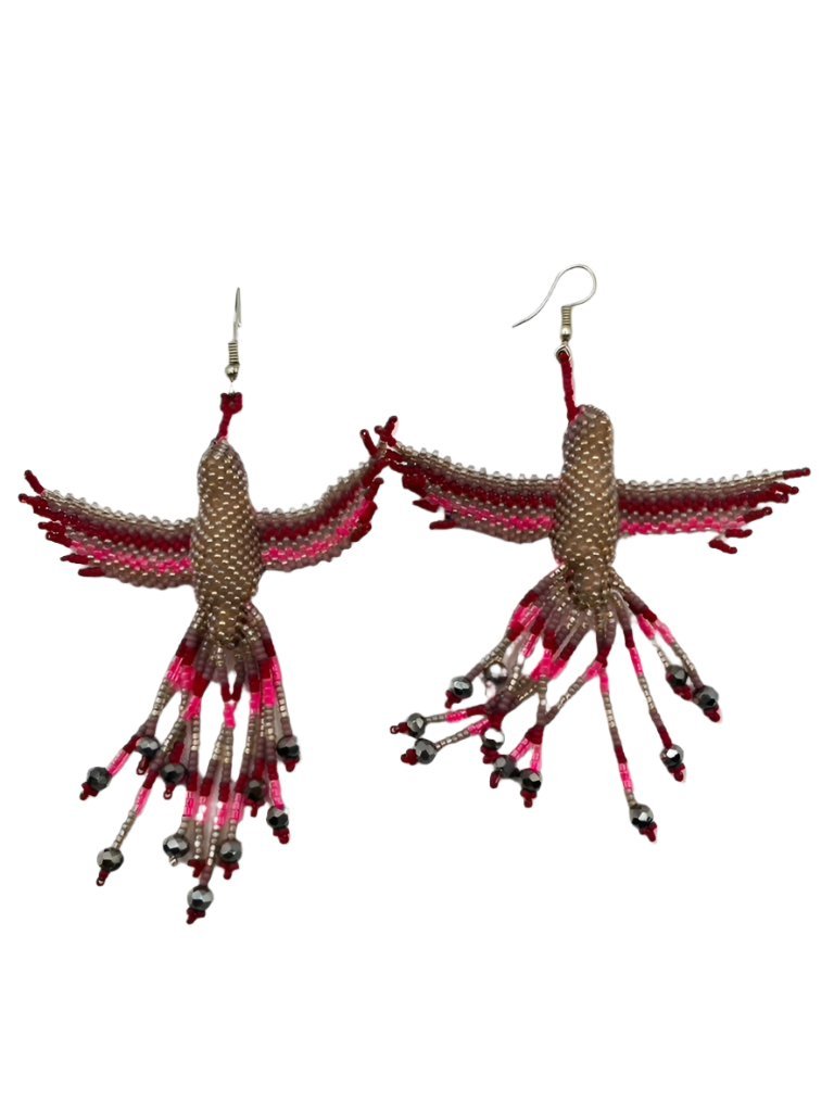 Exquisite Hummingbird Earrings by Collective Journey Art