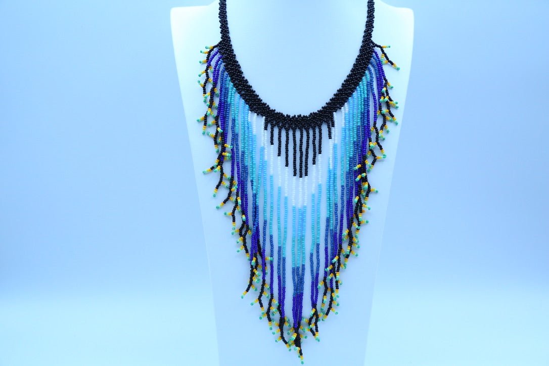 Rain Fringe Necklace by Collective Journey Art