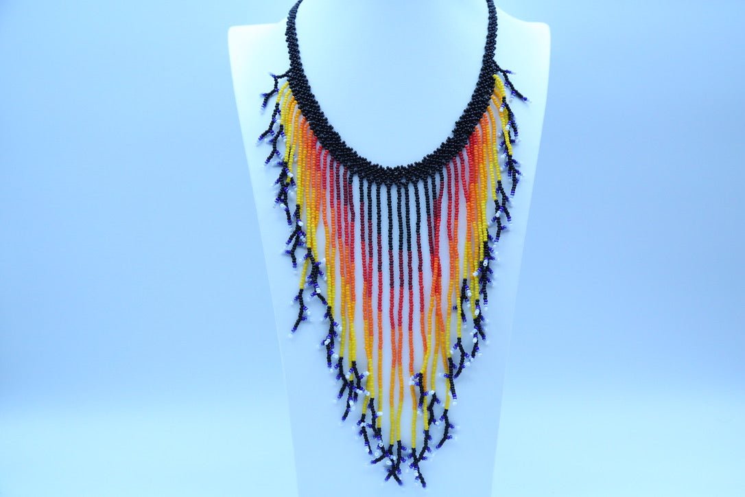 Rain Fringe Necklace by Collective Journey Art