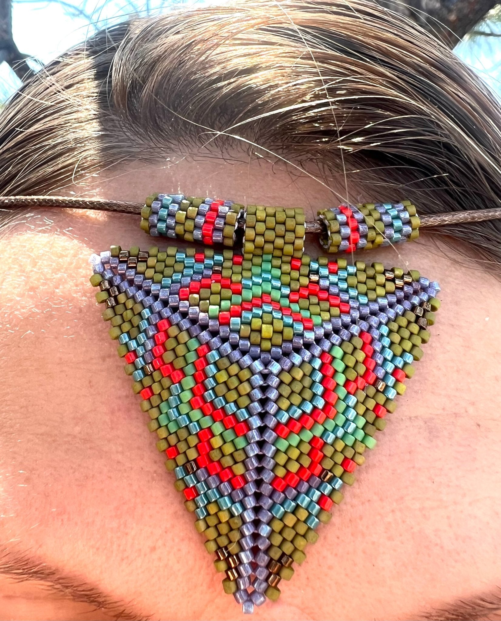 Pyramid of the Third Eye Pendant by Collective Journey Art